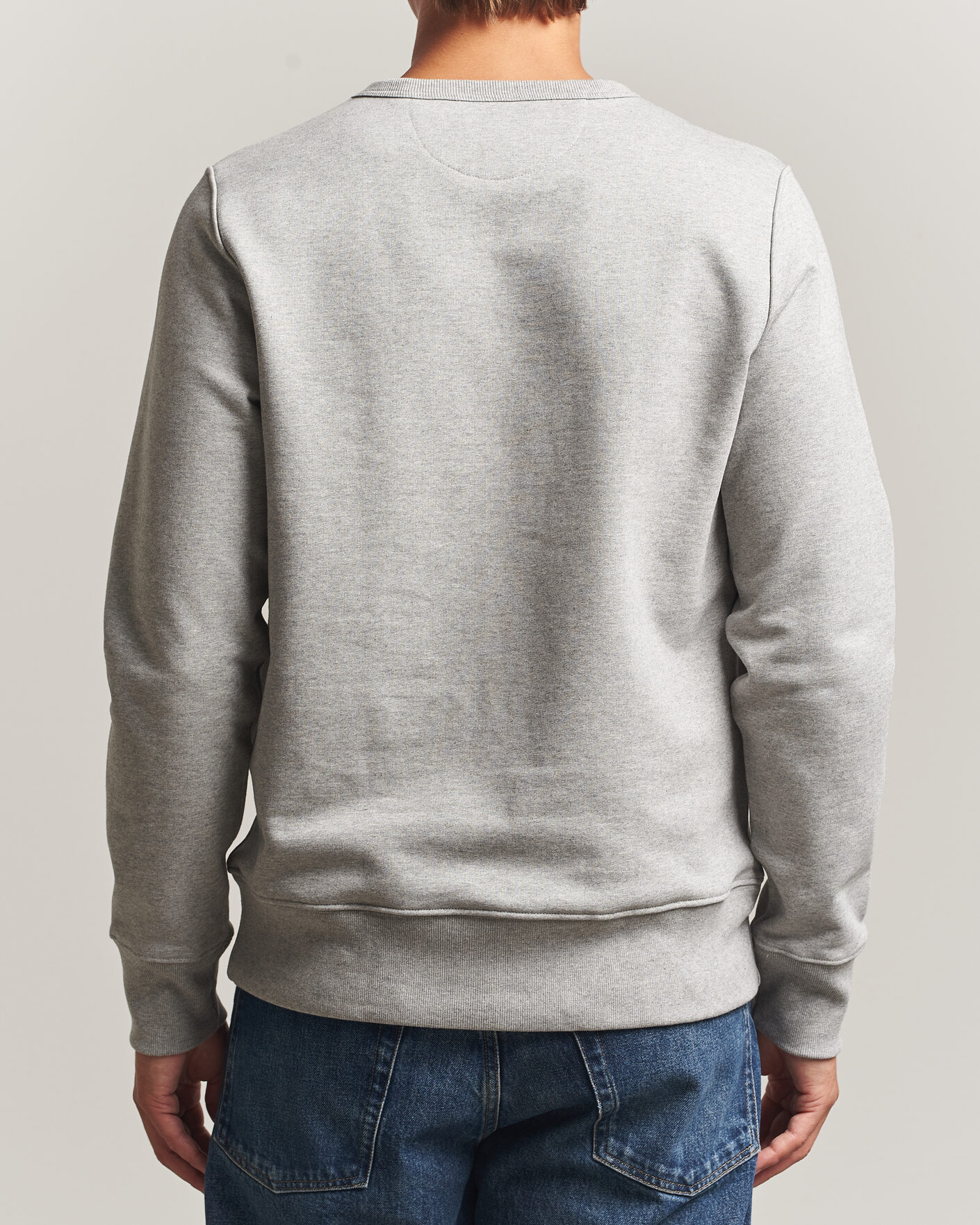 Uomini | Maglieria | Merz b. Schwanen | Classic Fit Loopwheeled Heavyweight Sweatshirt Grey Melange