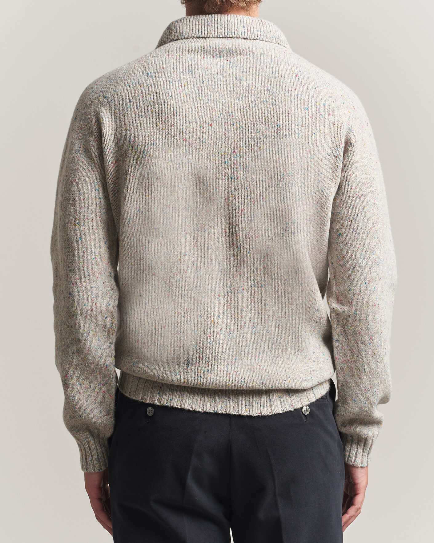 Uomini | Maglieria | Harley Of Scotland | Donegal Wool Polo Machair