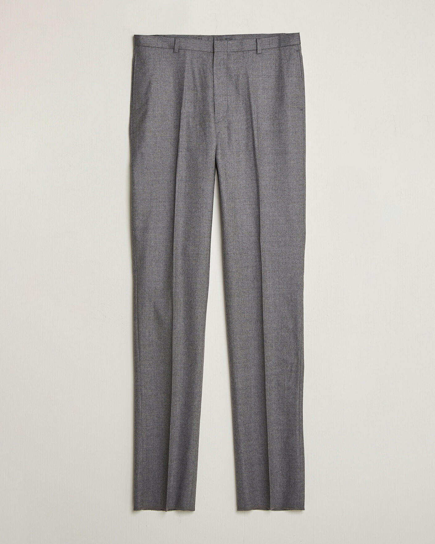 Uomini | Pantaloni | Kamakura Shirts | Saxony Wool Ivy Trousers Mid Gray