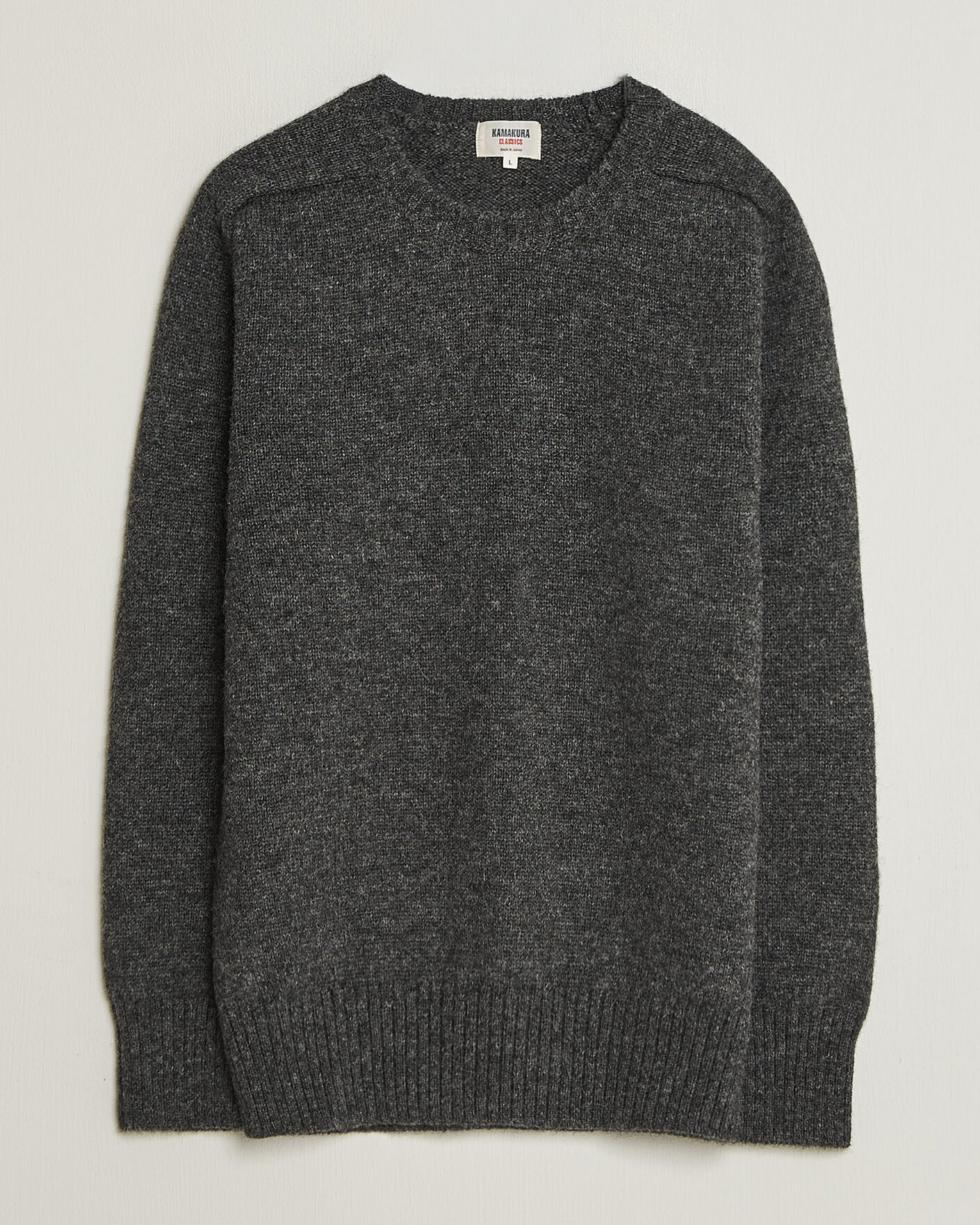 Uomini | Maglieria | Kamakura Shirts | 5 Gauge Shetland Sweater Gray