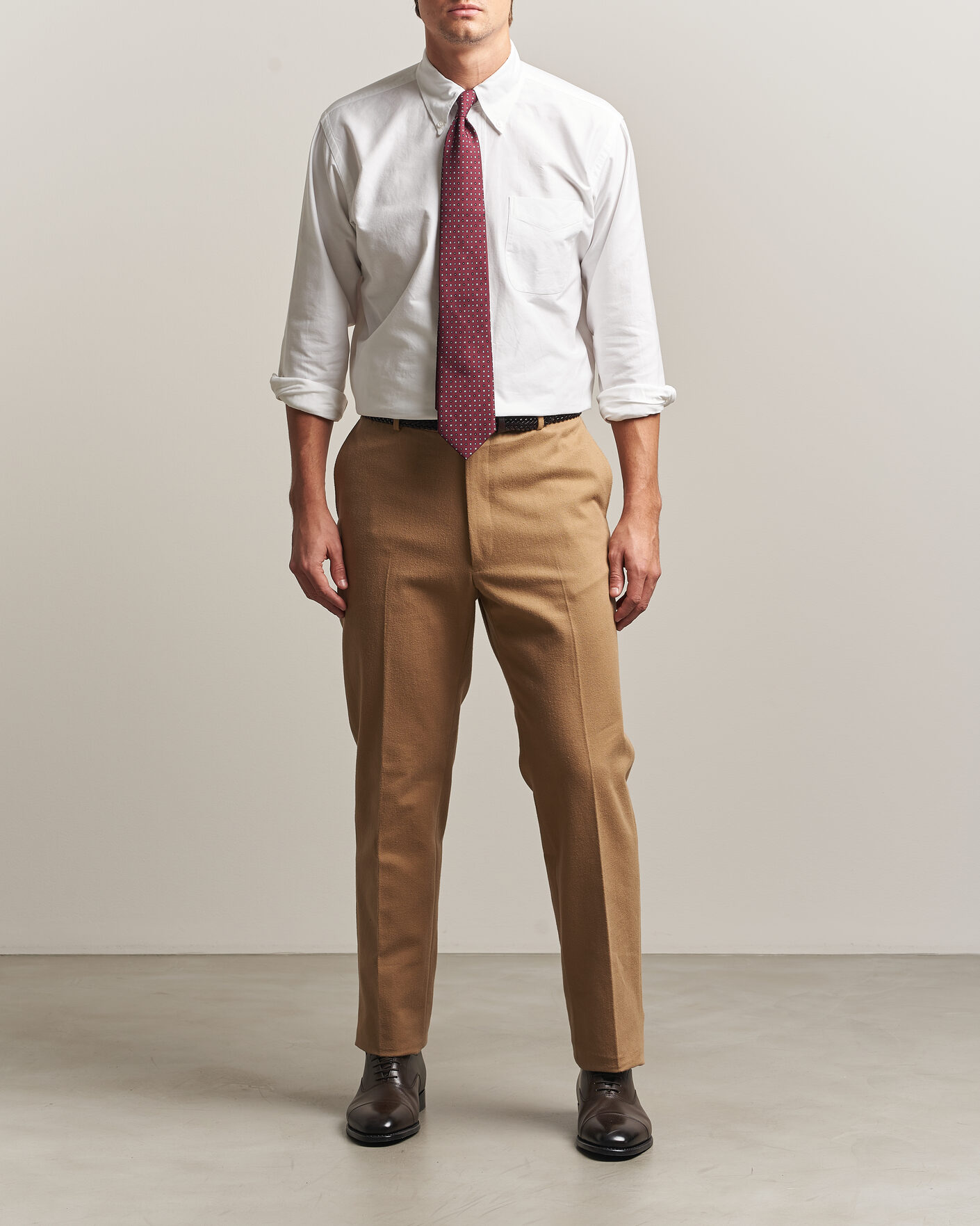 Uomini | Camicie | Kamakura Shirts | Ametora Japanese Oxford BD Shirt White