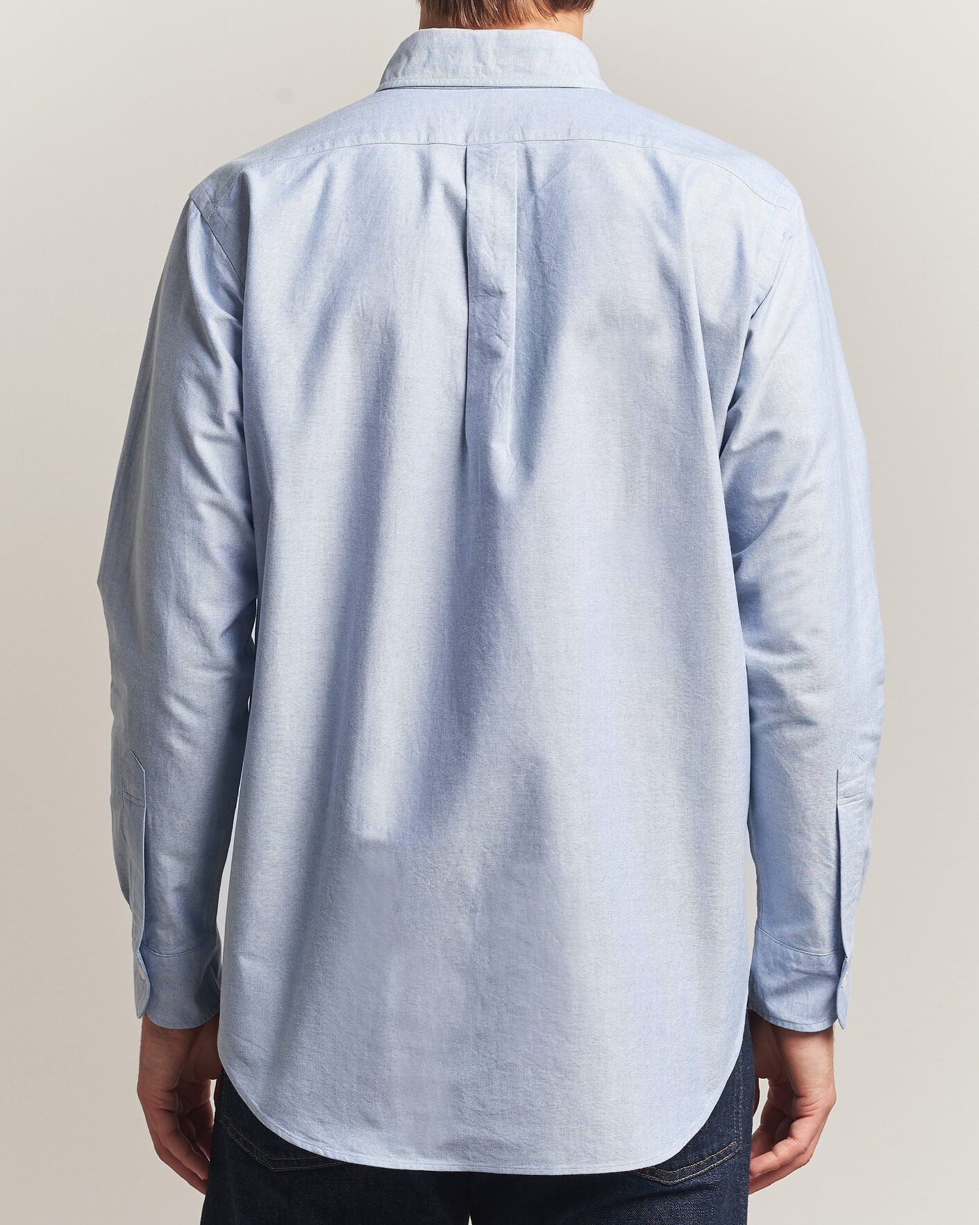 Uomini | Camicie | Kamakura Shirts | Ametora Japanese Oxford BD Shirt Light Blue