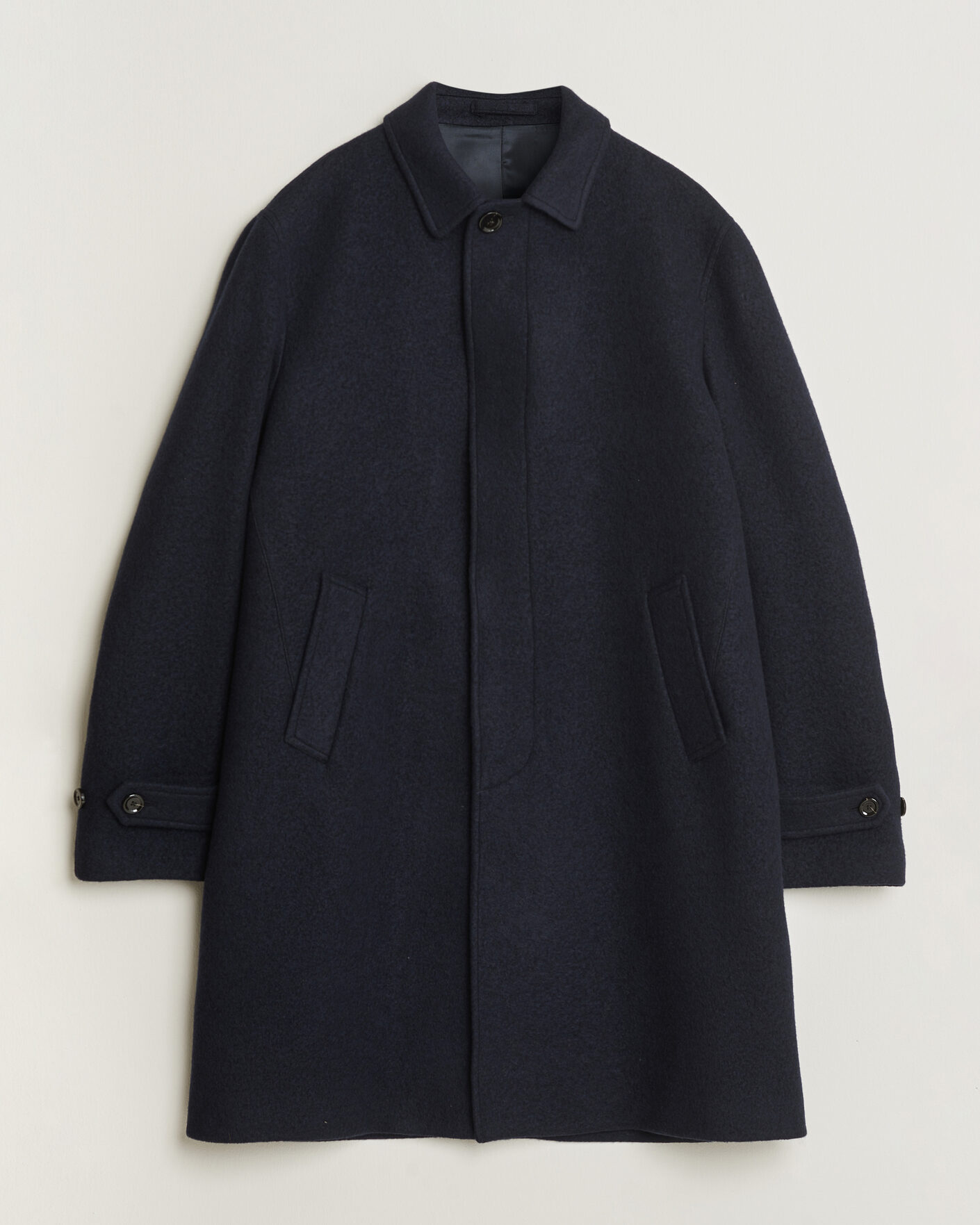 Uomini | Giacche | Lardini | Wool/Cashmere Boucle Car Coat Navy