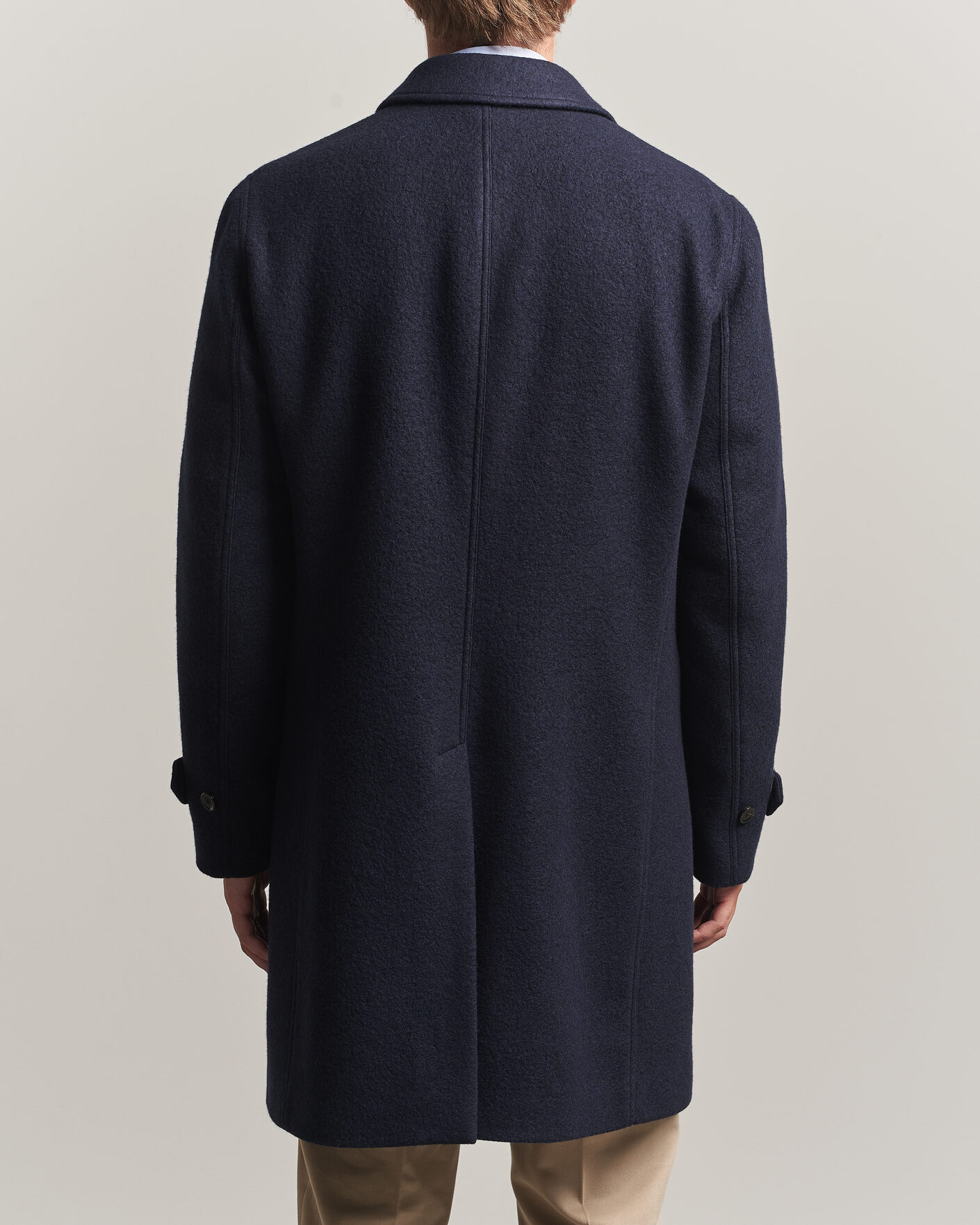 Uomini | Giacche | Lardini | Wool/Cashmere Boucle Car Coat Navy