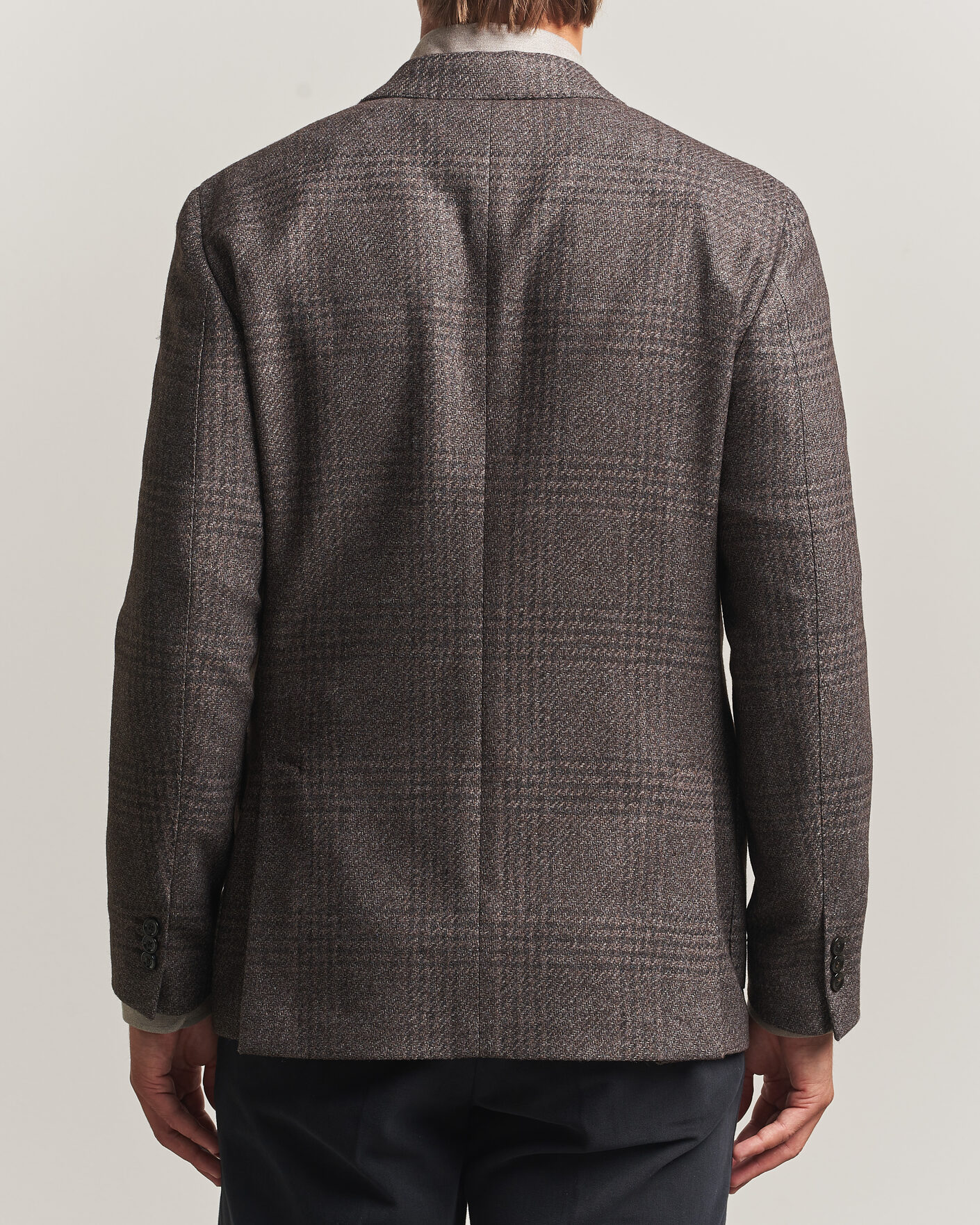 Uomini | Blazers | Lardini | Wool Structure Checked Blazer Brown