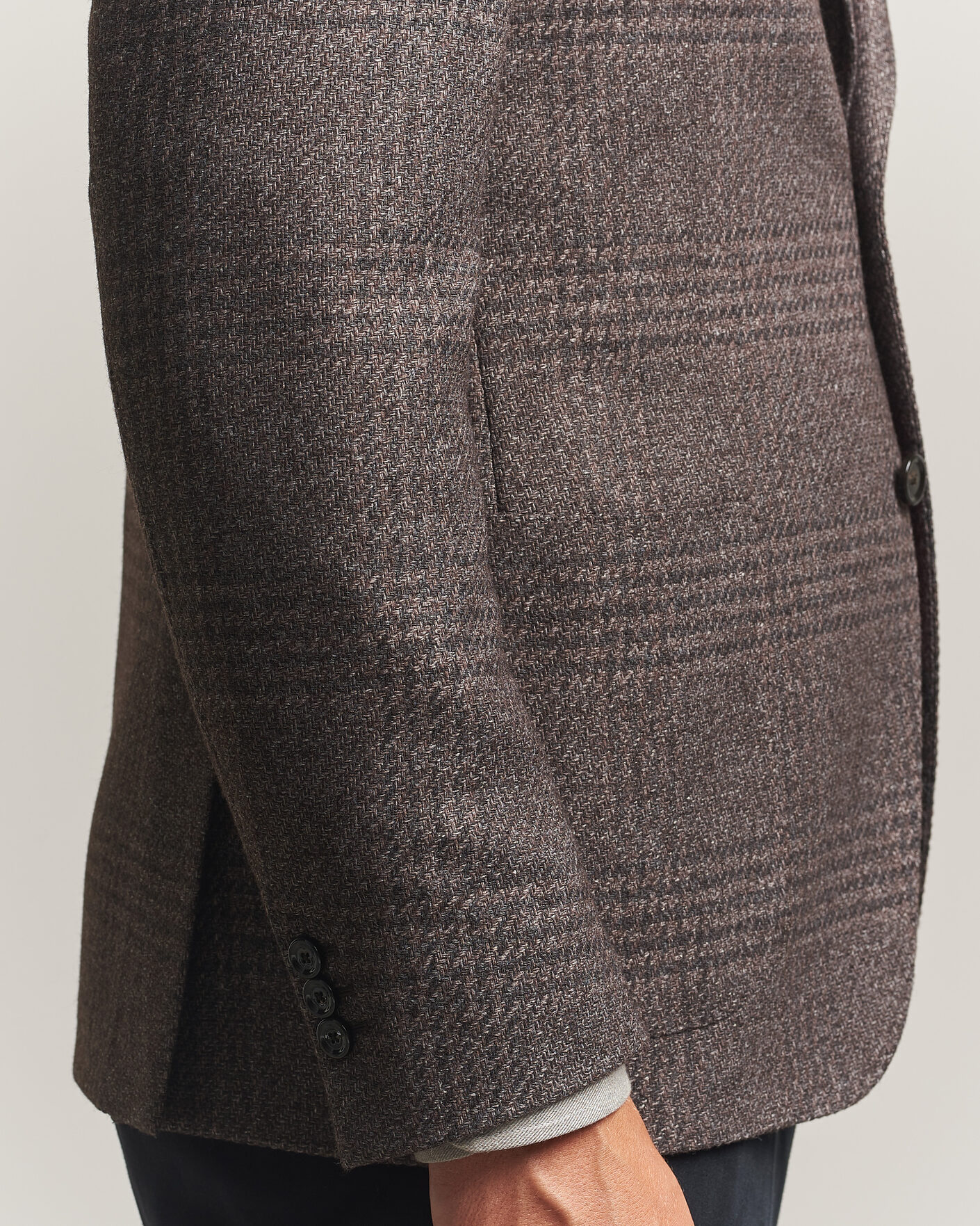 Uomini | Blazers | Lardini | Wool Structure Checked Blazer Brown