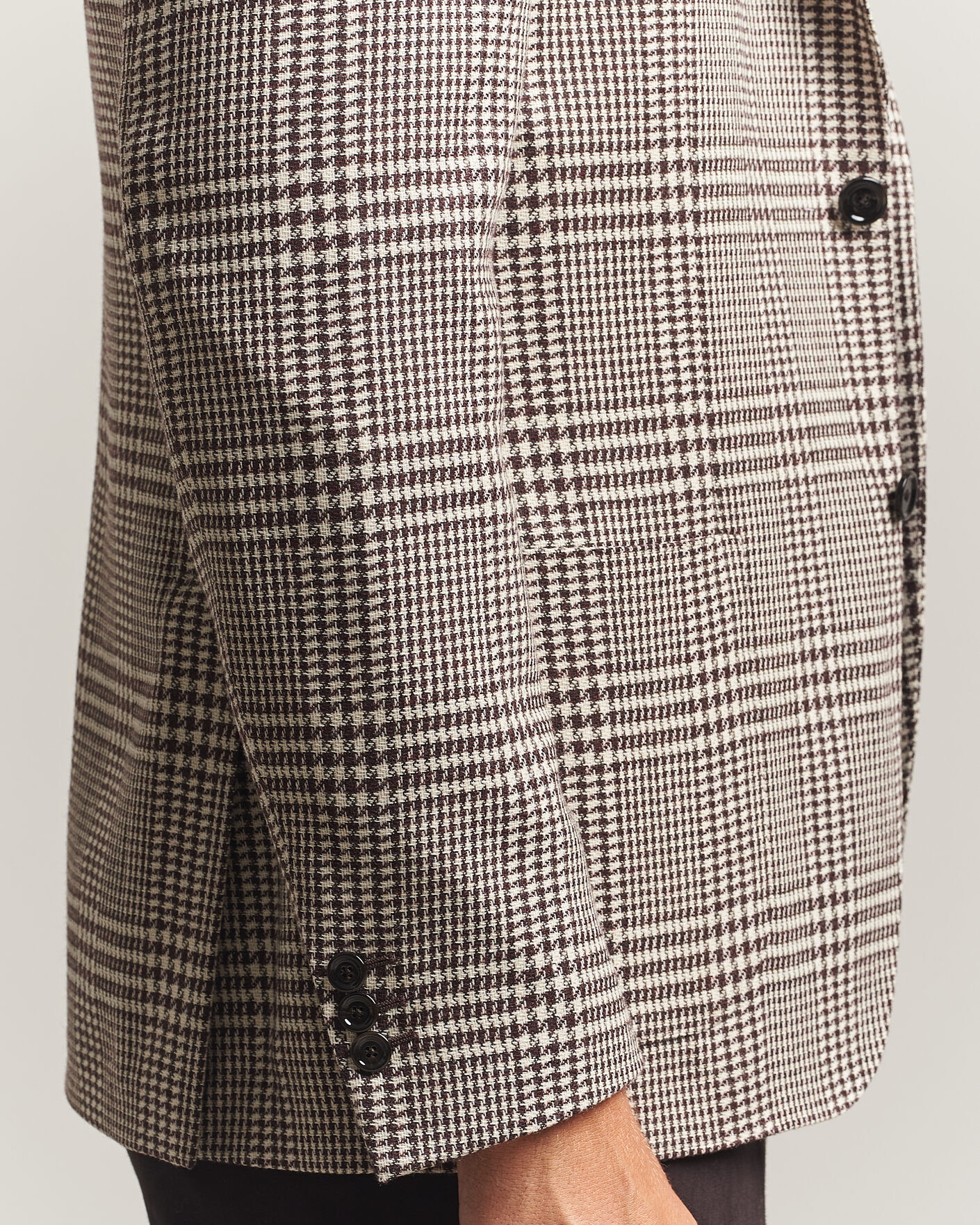 Uomini | Blazers | Lardini | Wool/Cashmere Checked Blazer Brown