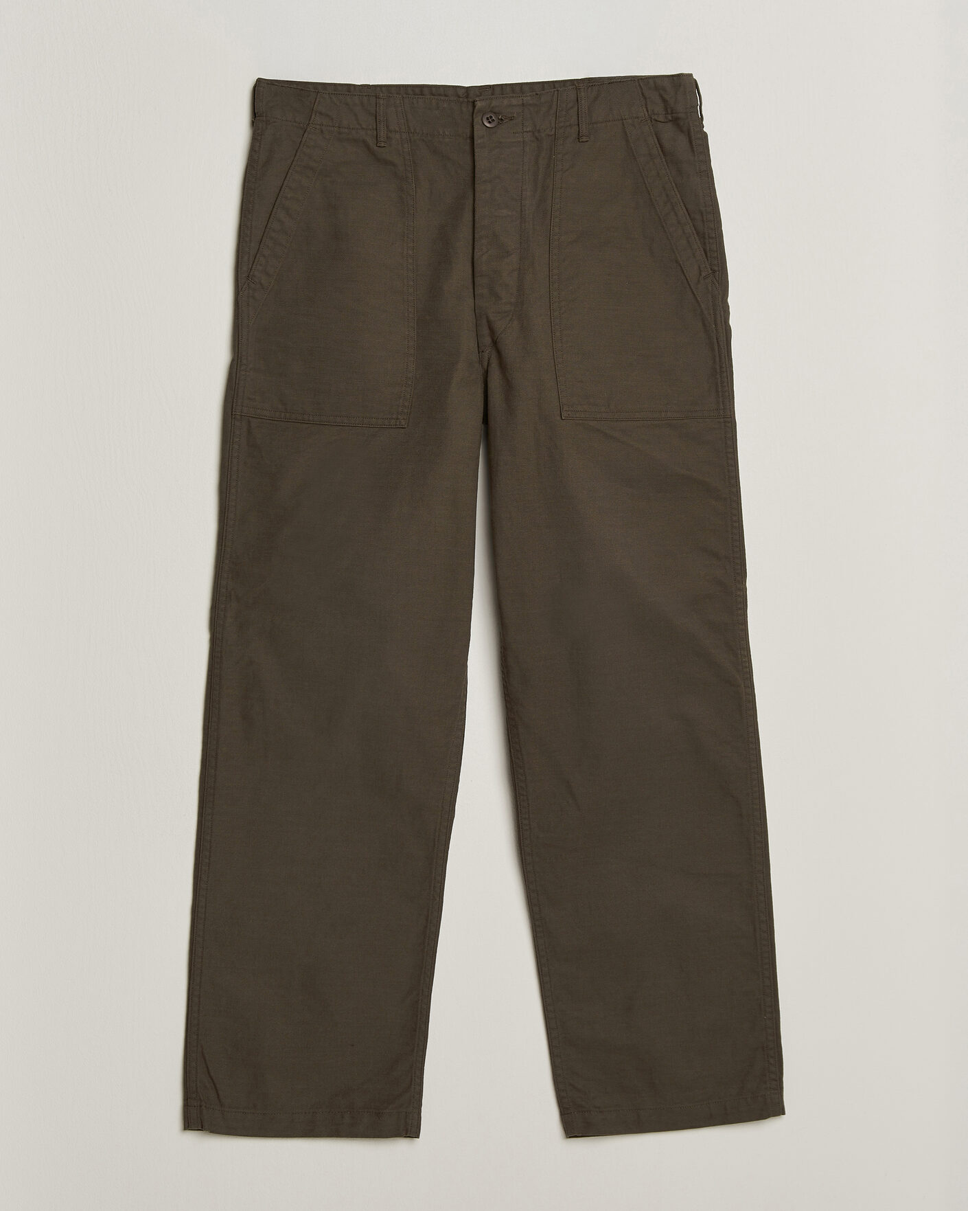 Uomini | Pantaloni | orSlow | Regular Fit Original Sateen Fatigue Pants Coffee Brown
