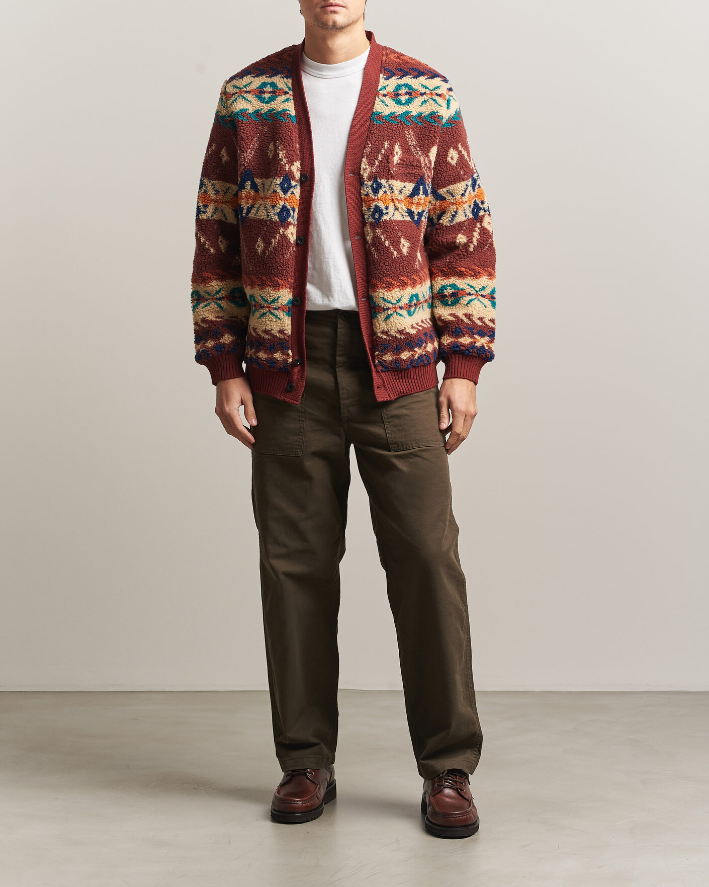 Uomini | Pantaloni | orSlow | Regular Fit Original Sateen Fatigue Pants Coffee Brown