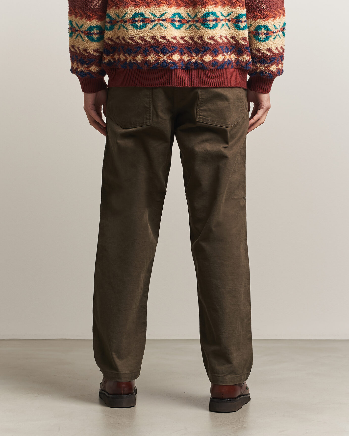 Uomini | Pantaloni | orSlow | Regular Fit Original Sateen Fatigue Pants Coffee Brown