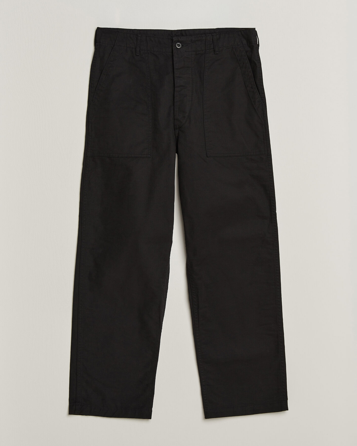 Uomini | Pantaloni | orSlow | Regular Fit Original Sateen Fatigue Pants Black