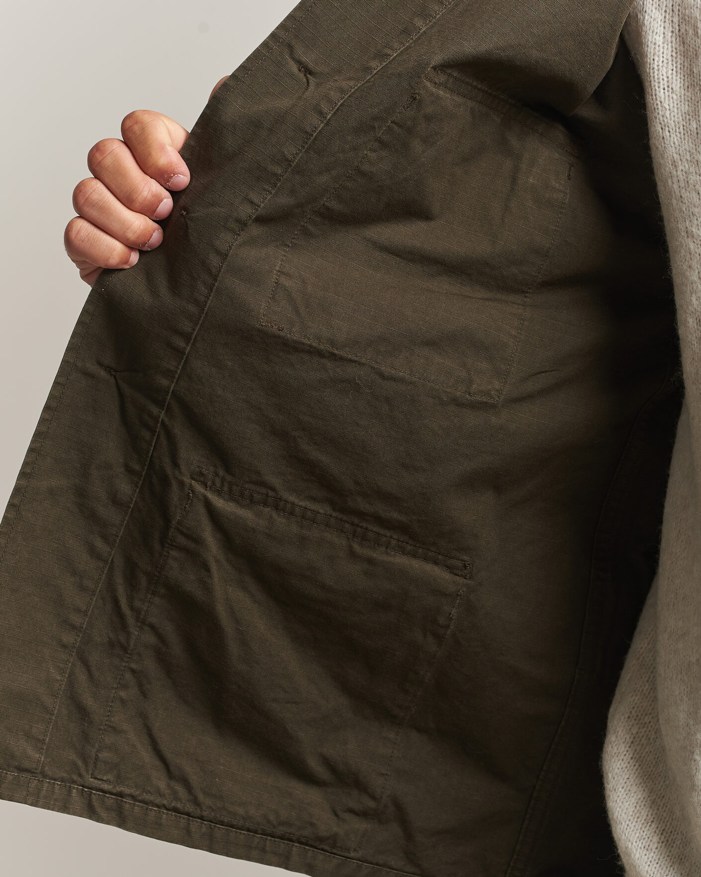 Uomini | Giacche | orSlow | B.D.U. Stone Washed Jacket Coffee Brown