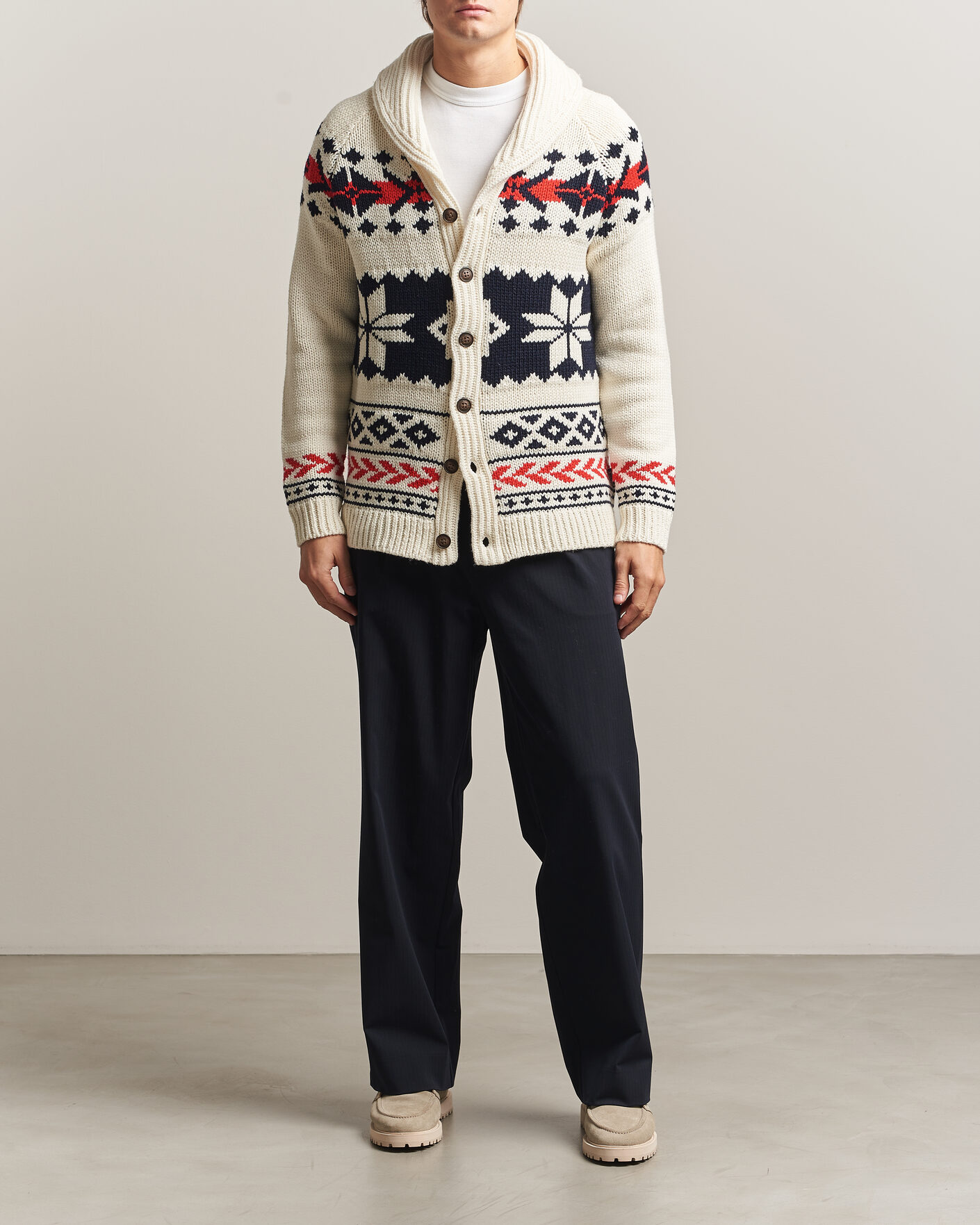Uomini | Maglieria | MC2 Saint Barth | Archer Cardigan Nordic Aztec