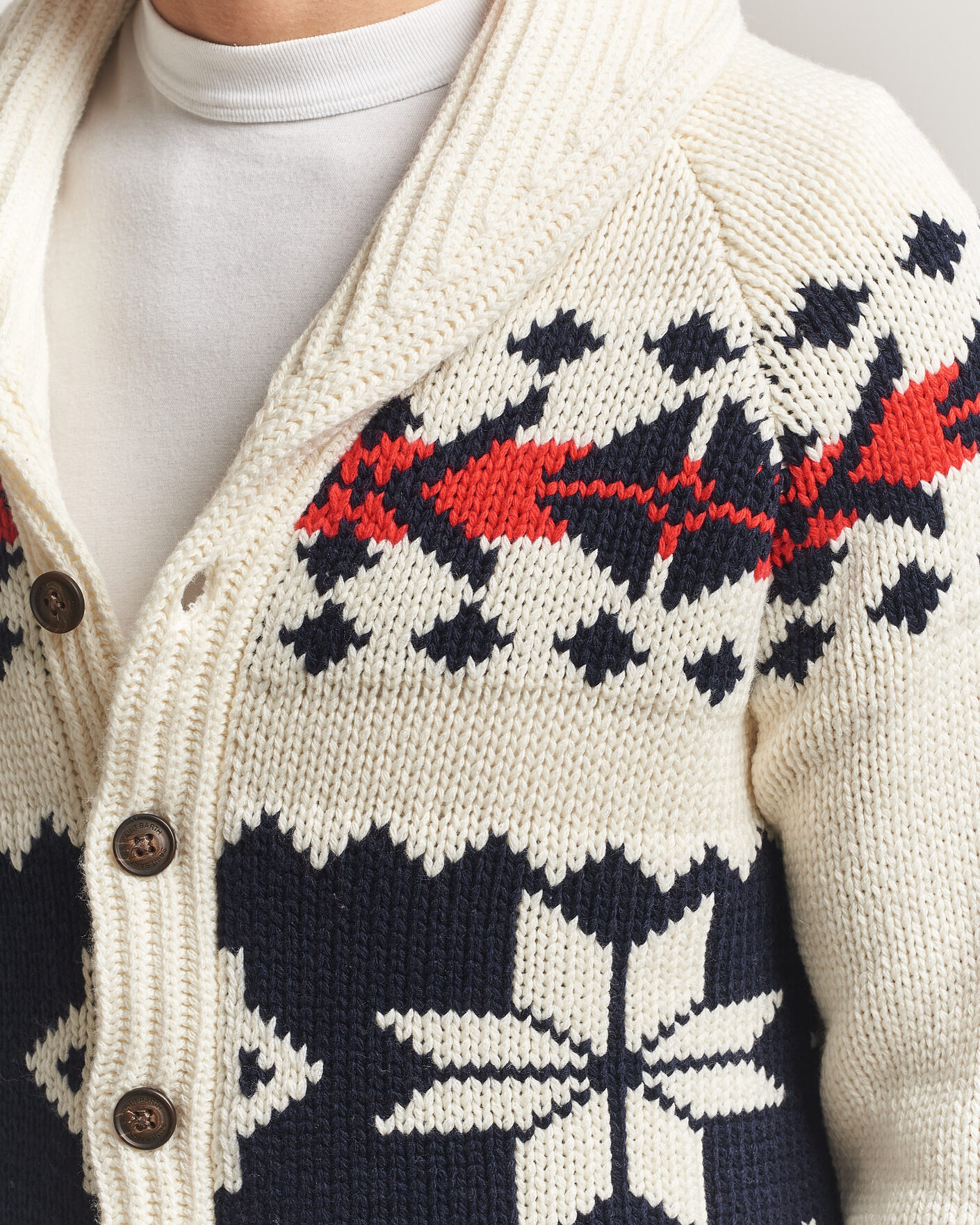 Uomini | Maglieria | MC2 Saint Barth | Archer Cardigan Nordic Aztec