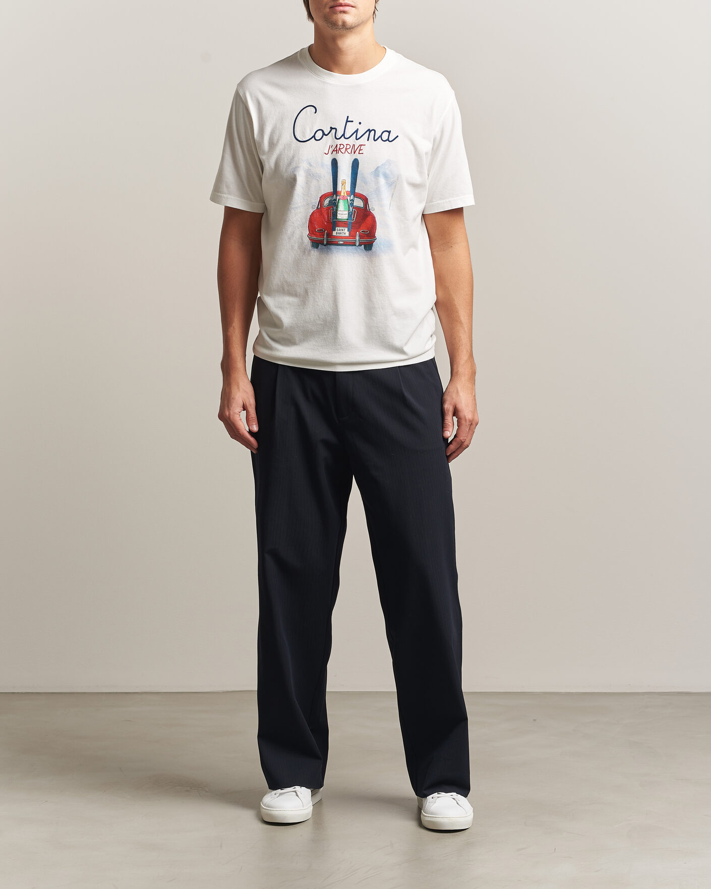 Uomini | T-shirt | MC2 Saint Barth | Printed Cotton T-Shirt Cortina