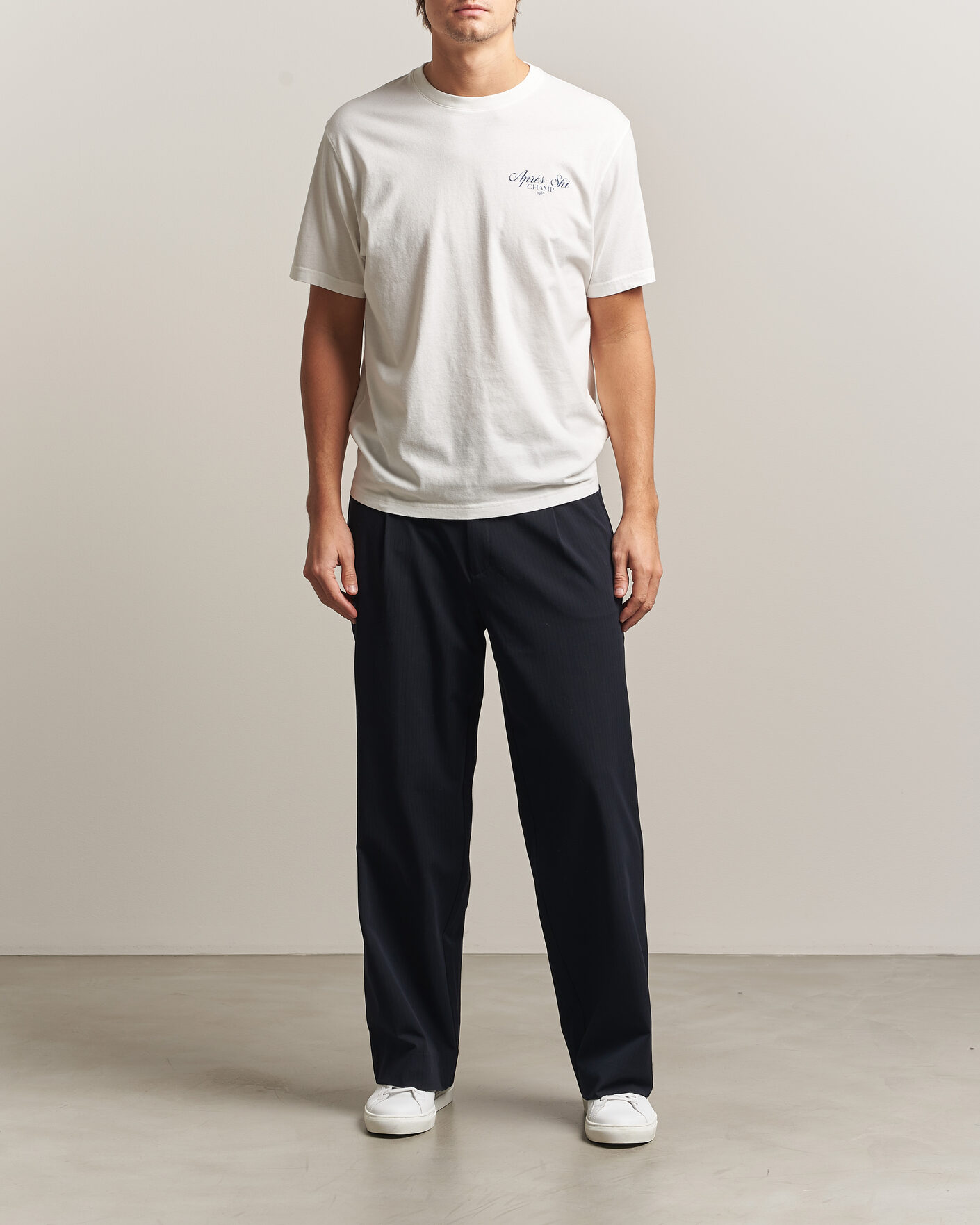 Uomini | T-shirt | MC2 Saint Barth | Back Printed Cotton T-Shirt Ski Post Race