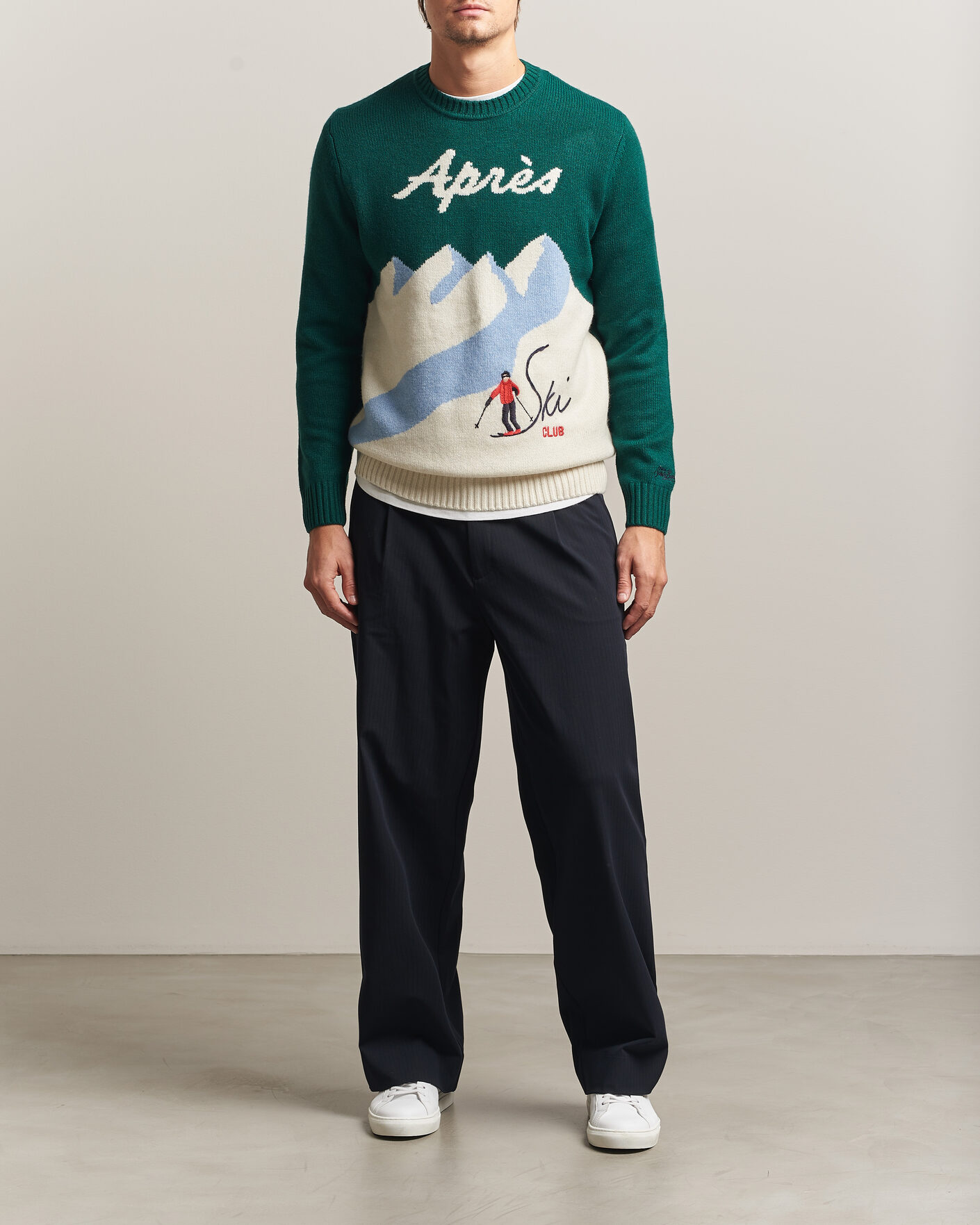 Uomini | Maglieria | MC2 Saint Barth | Bombardino Printed Sweater Apres Ski Club