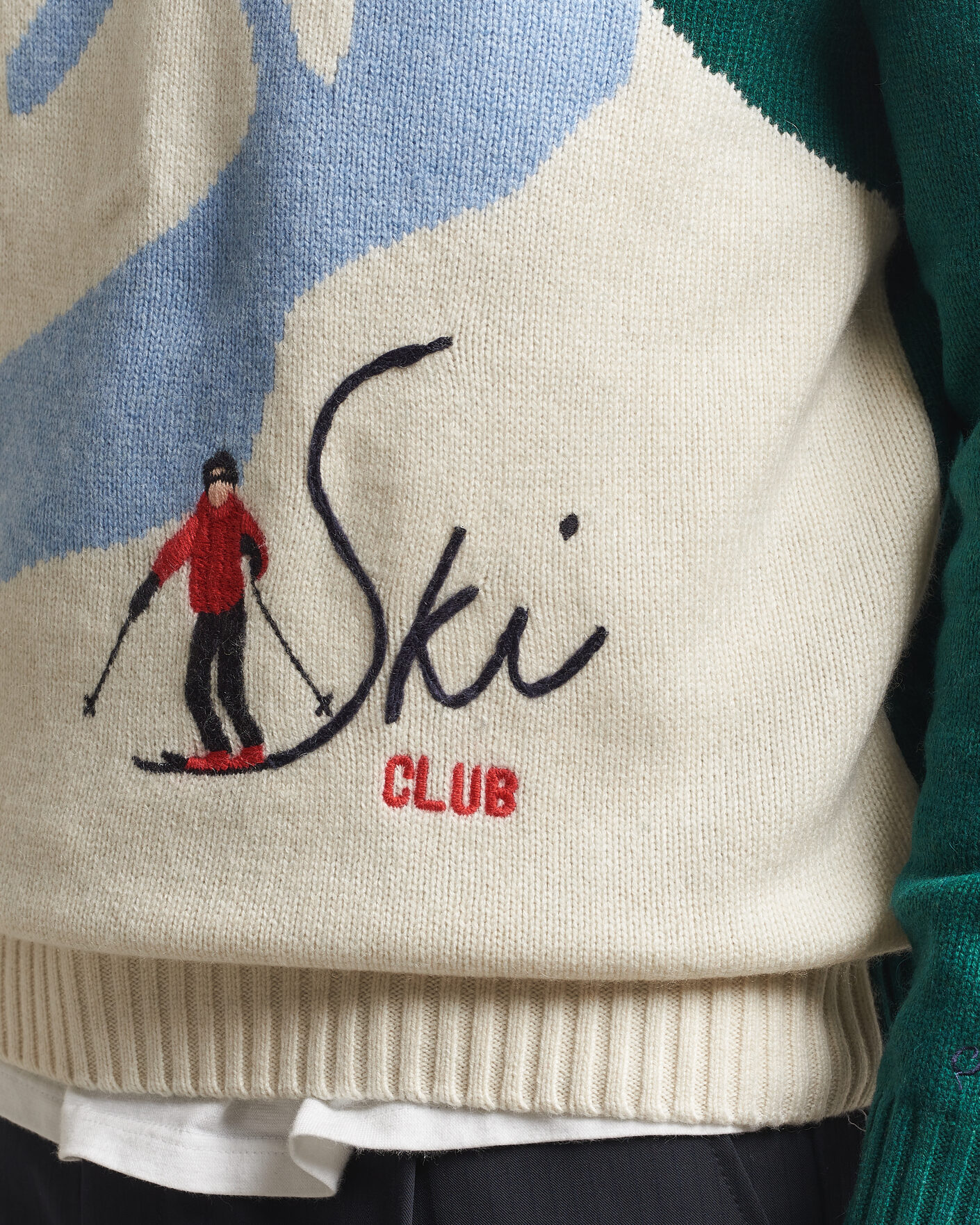 Uomini | Maglieria | MC2 Saint Barth | Bombardino Printed Sweater Apres Ski Club
