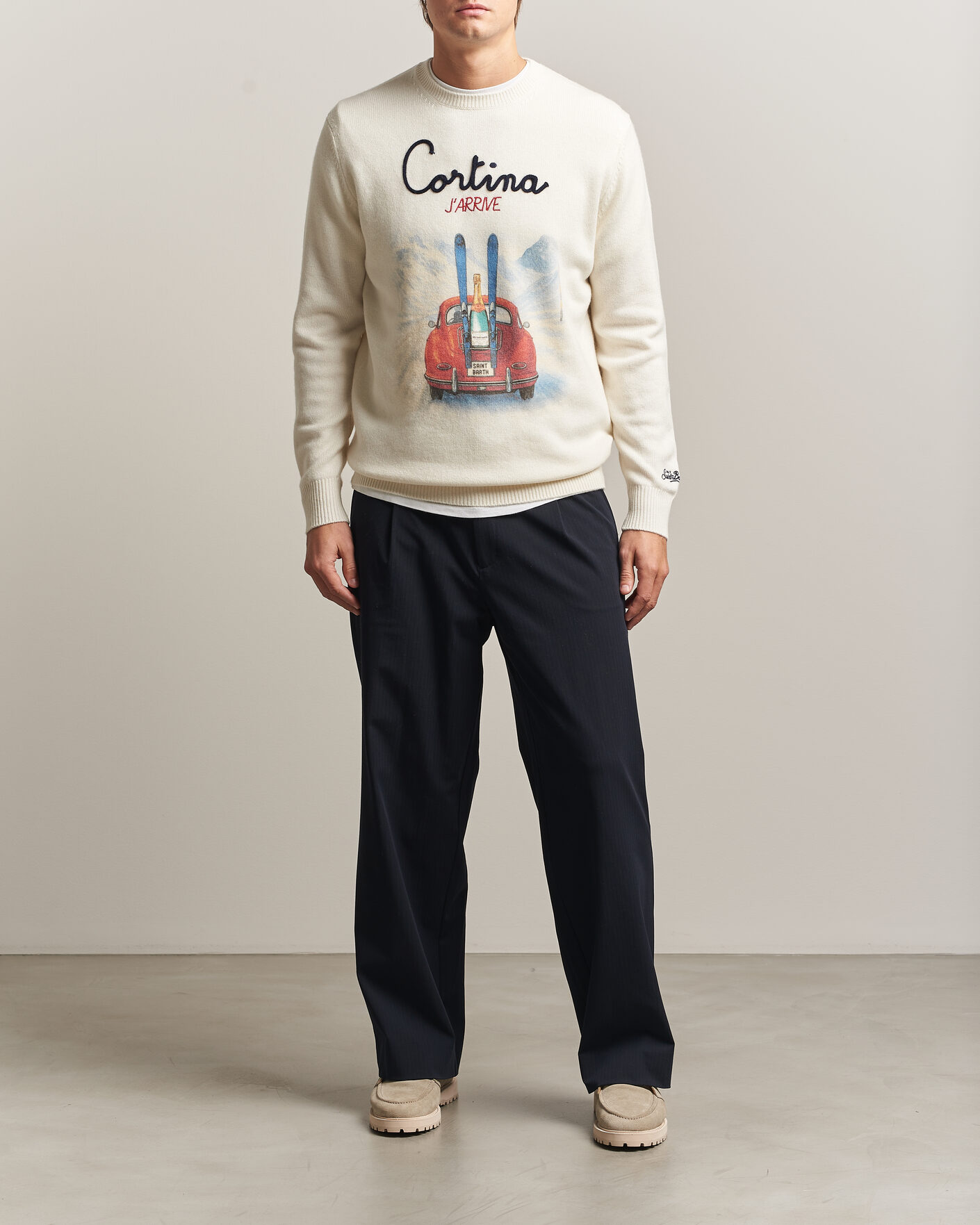 Uomini | Maglieria | MC2 Saint Barth | Heron Printed Sweater Cortina