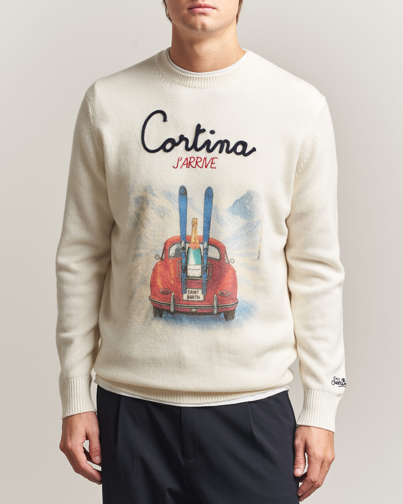 Uomini | Maglieria | MC2 Saint Barth | Heron Printed Sweater Cortina