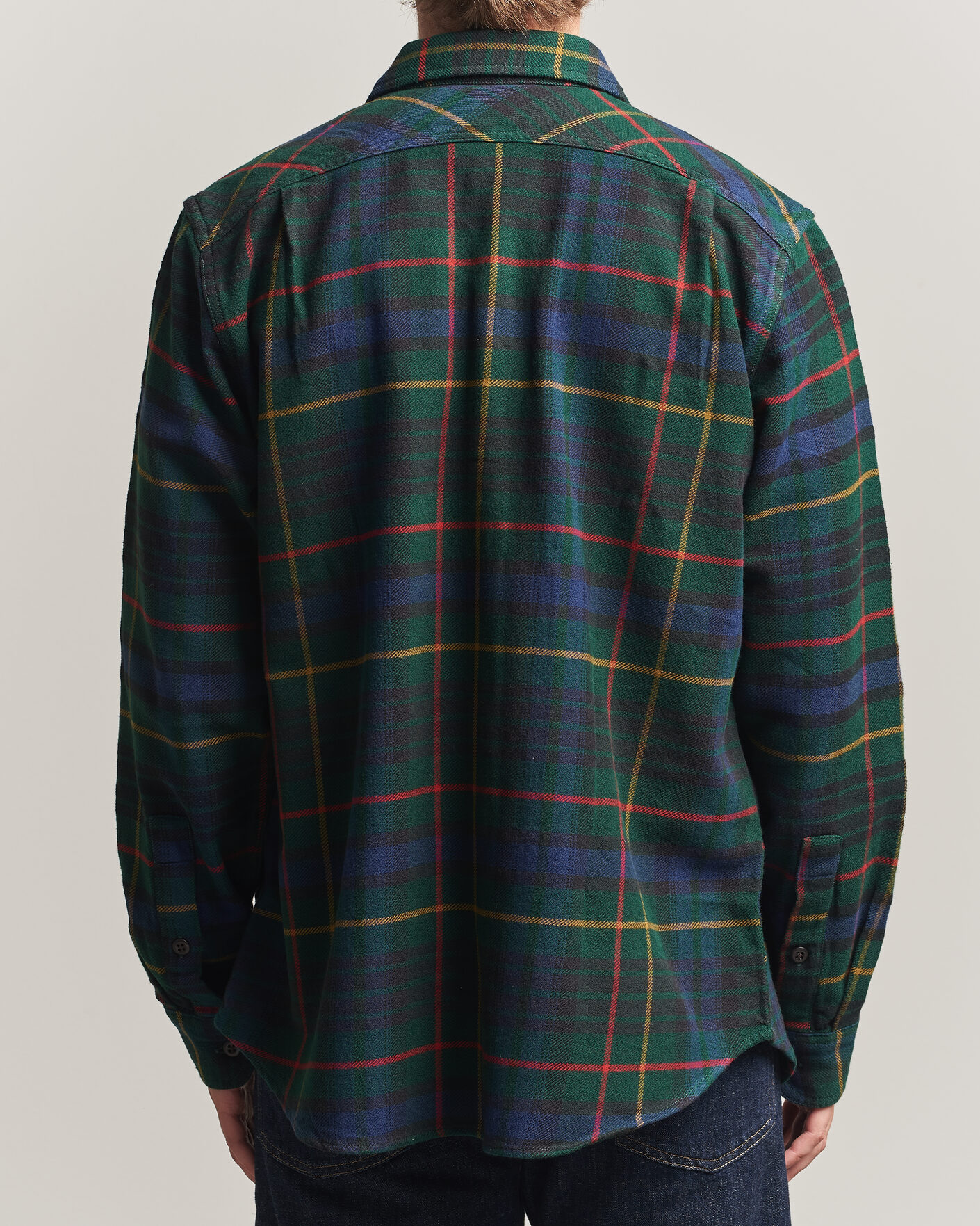 Uomini | Camicie | Filson | Vintage Flannel Work Shirt Green/Navy