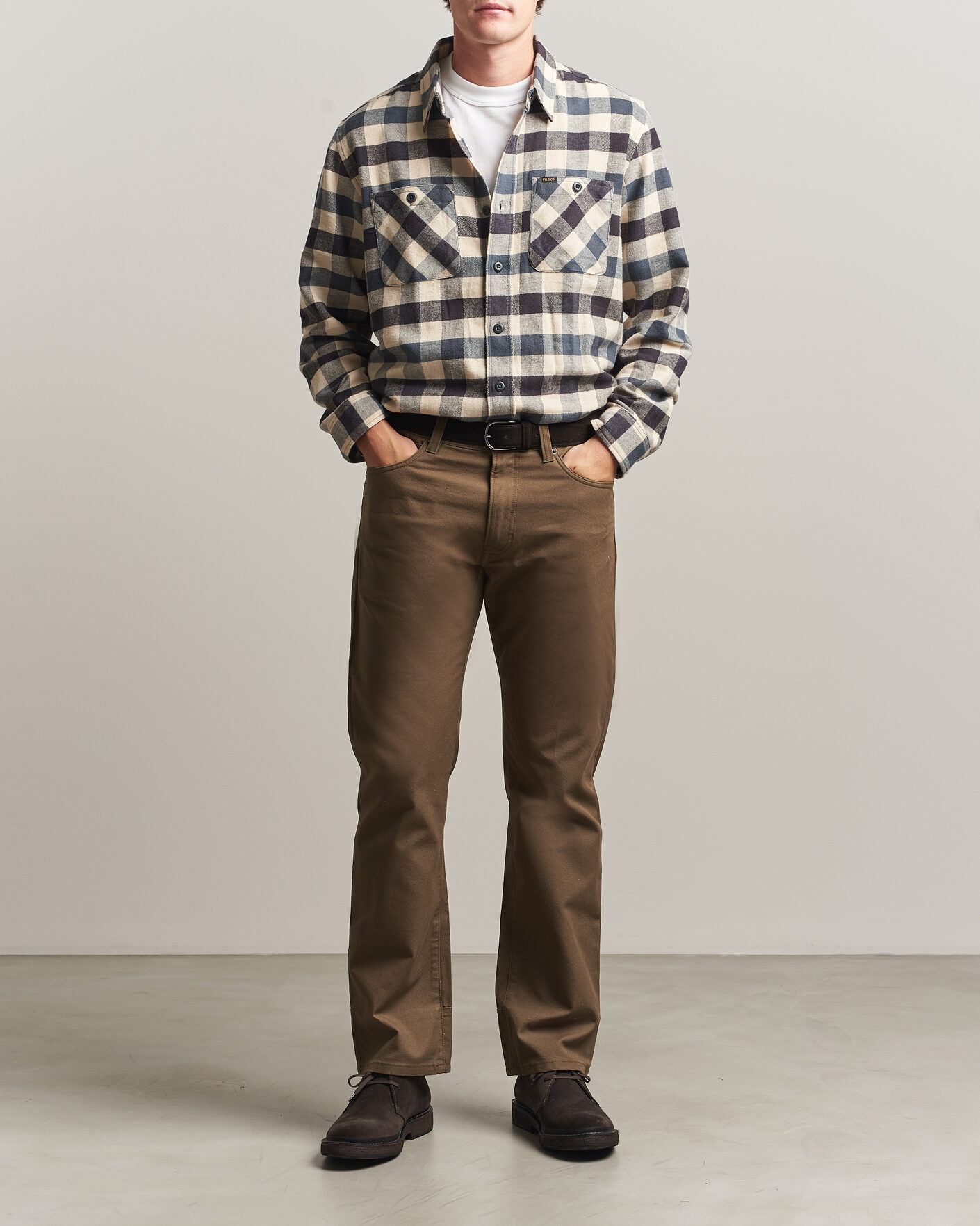 Uomini | Camicie | Filson | The Rangeland Flannel Shirt Charcoal