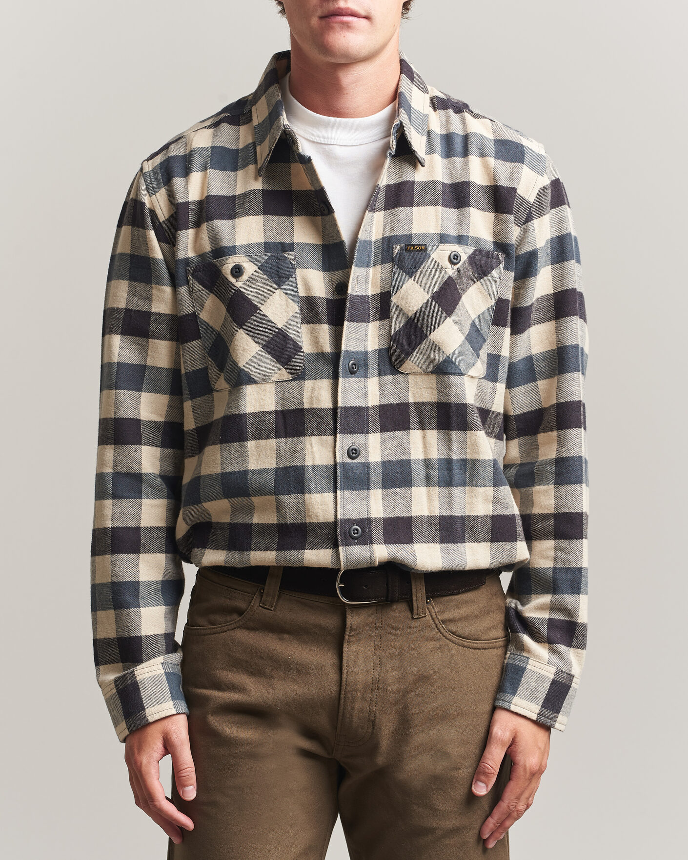 Uomini | Camicie | Filson | The Rangeland Flannel Shirt Charcoal