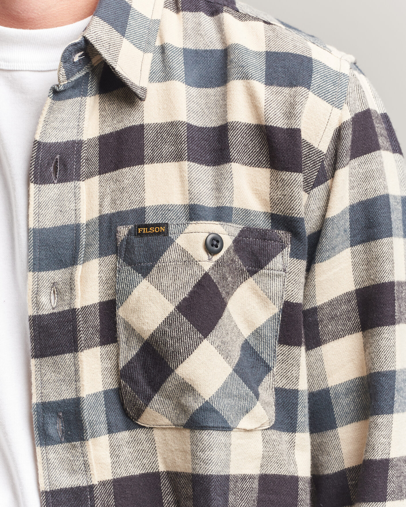 Uomini | Camicie | Filson | The Rangeland Flannel Shirt Charcoal