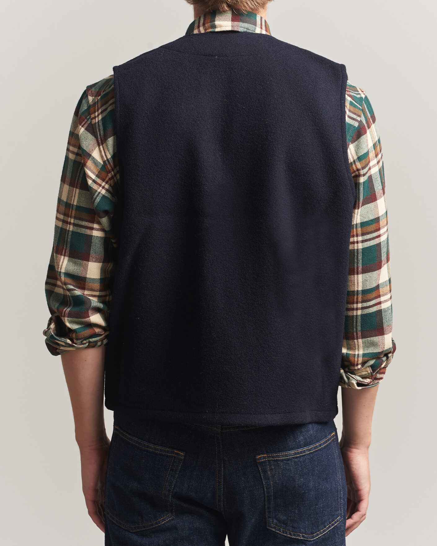 Uomini | Gilet | Filson | Mackinaw Wool Vest Navy