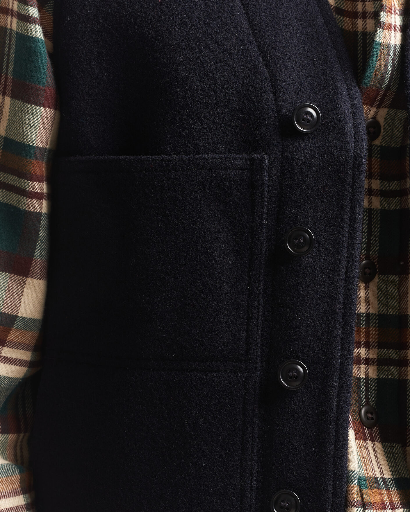 Uomini | Gilet | Filson | Mackinaw Wool Vest Navy