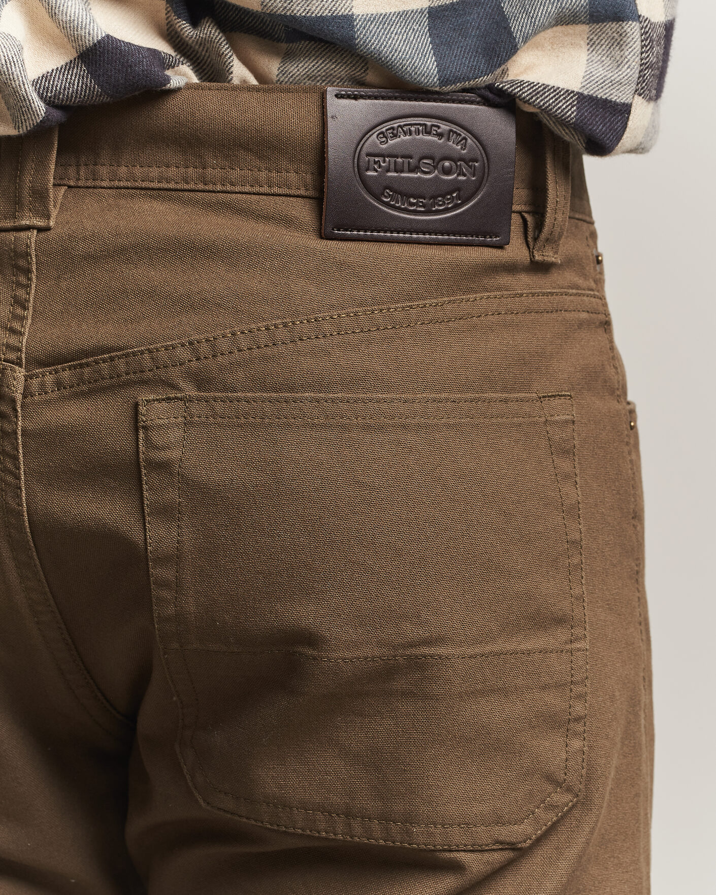 Uomini | Pantaloni | Filson | Dry Tin 5-Pocket Pants Marsh Olive