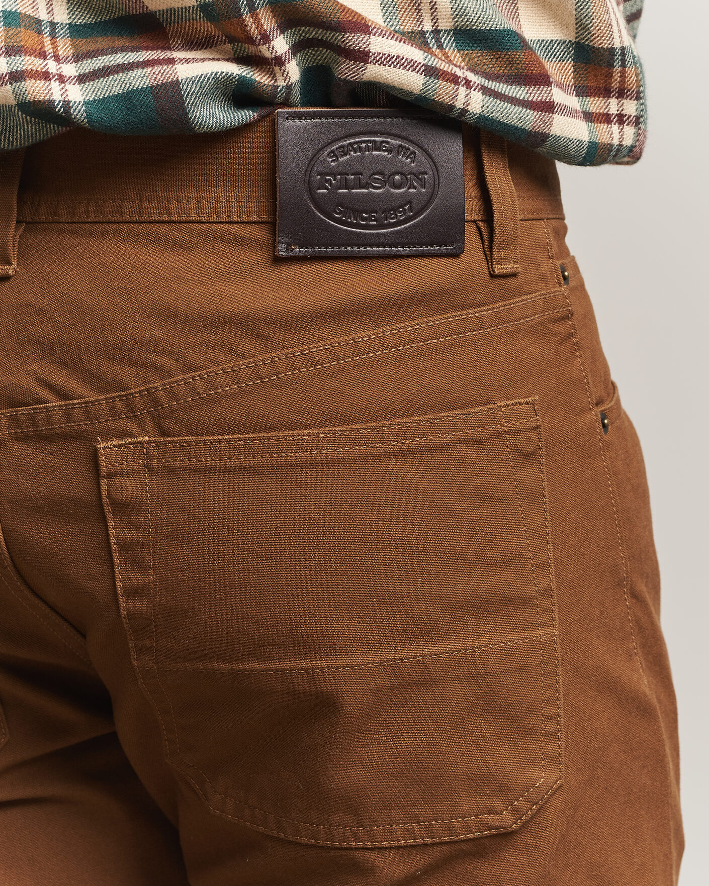 Uomini | Pantaloni | Filson | Dry Tin 5-Pocket Pants Whiskey