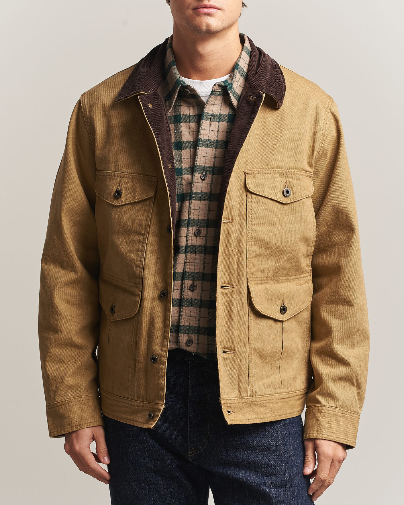 Uomini | Giacche | Filson | Rustic Canvas Journeyman Canvas Jacket Antique Bronze