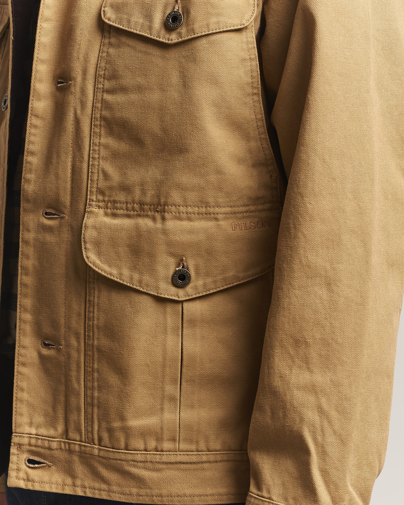 Uomini | Giacche | Filson | Rustic Canvas Journeyman Canvas Jacket Antique Bronze