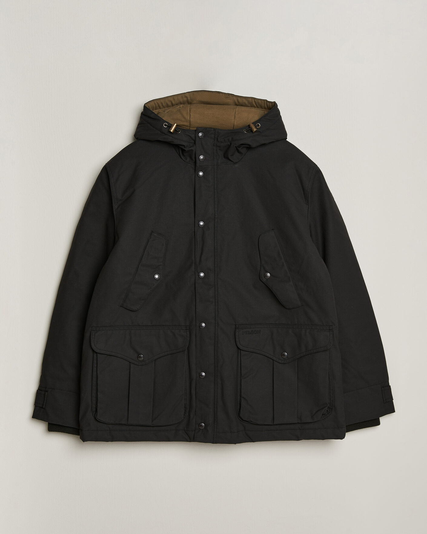 Uomini | Giacche | Filson | Waxed Mountain Parka Black