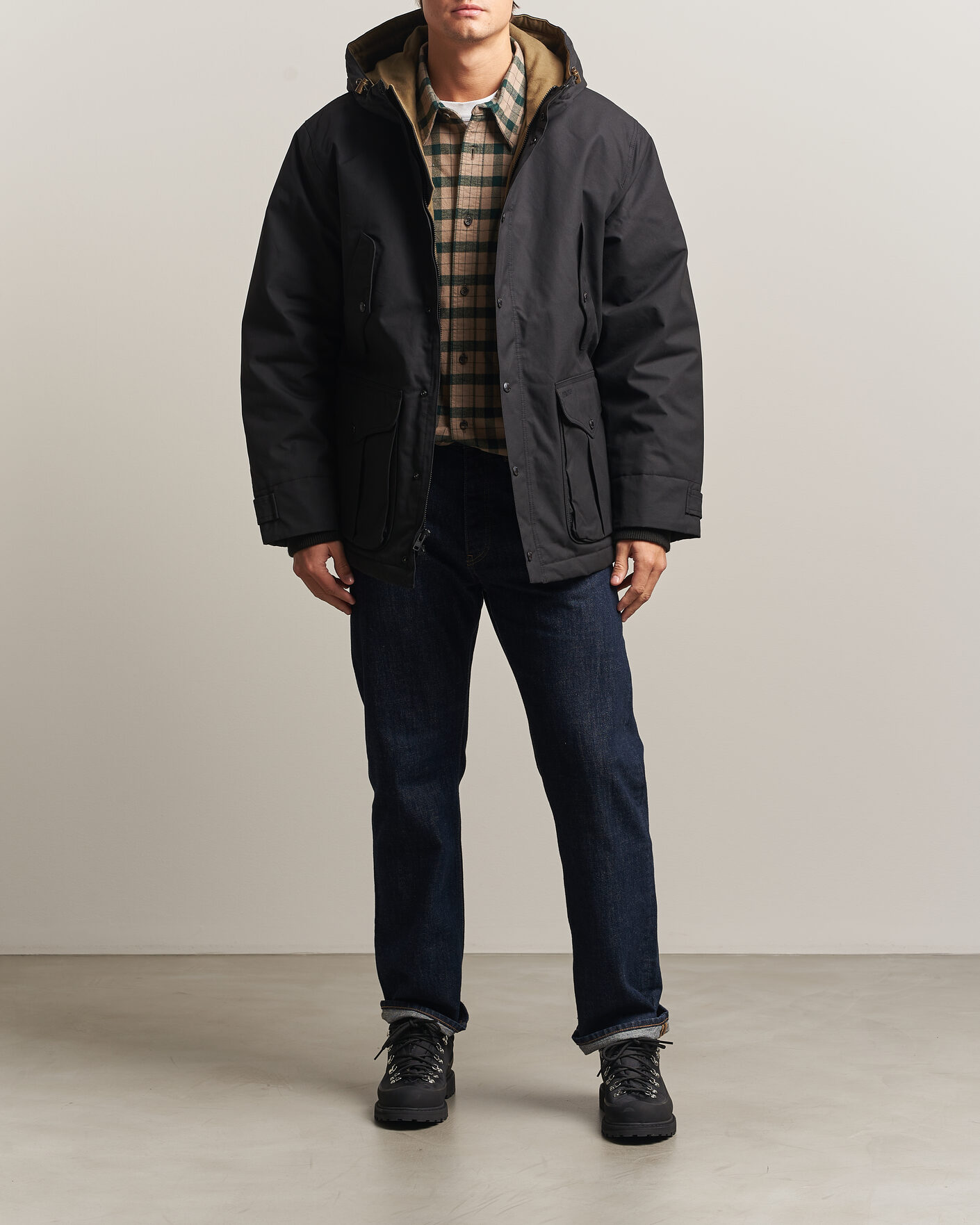 Uomini | Giacche | Filson | Waxed Mountain Parka Black