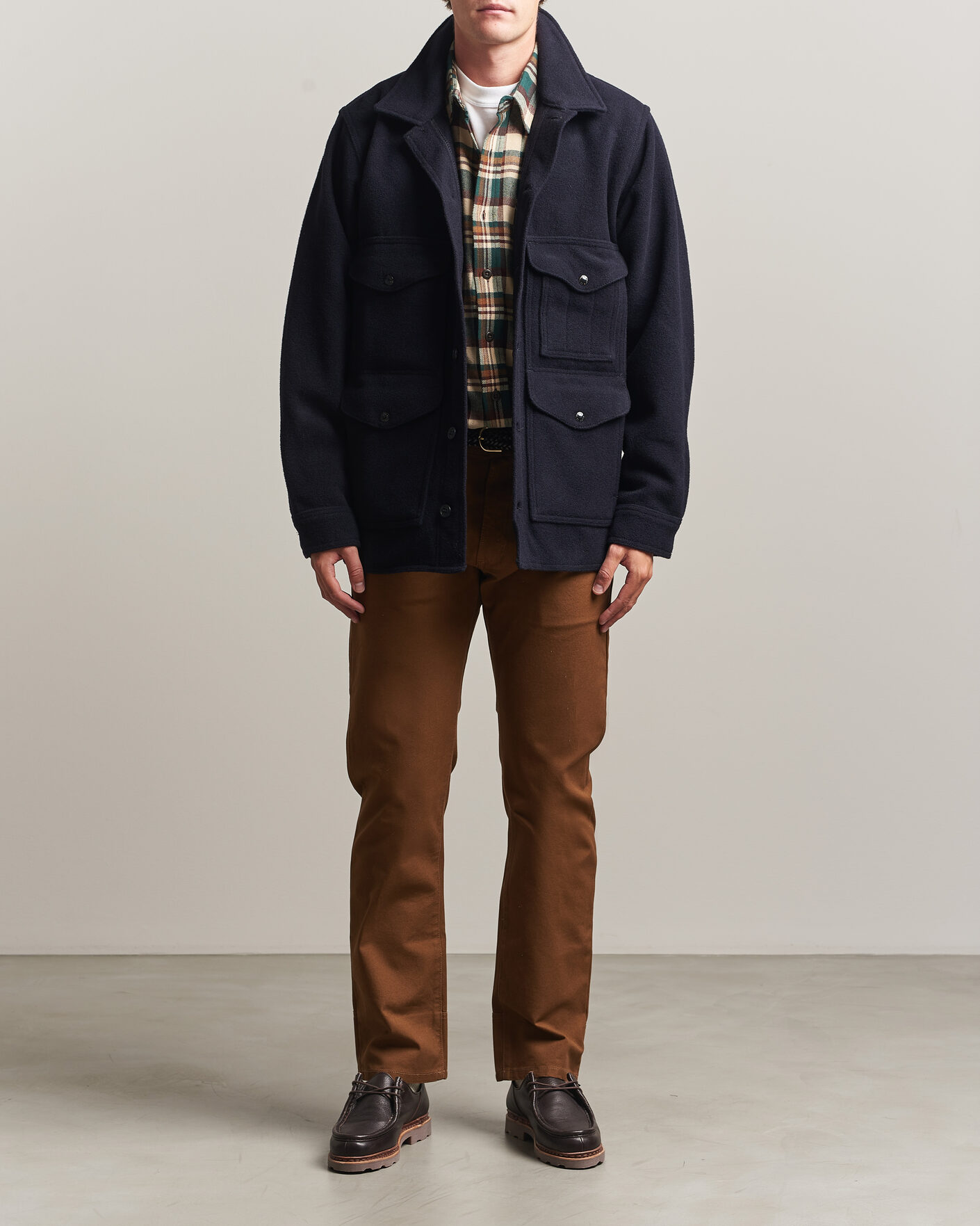 Uomini | Giacche | Filson | Mackinaw Wool Cruiser Dark Navy