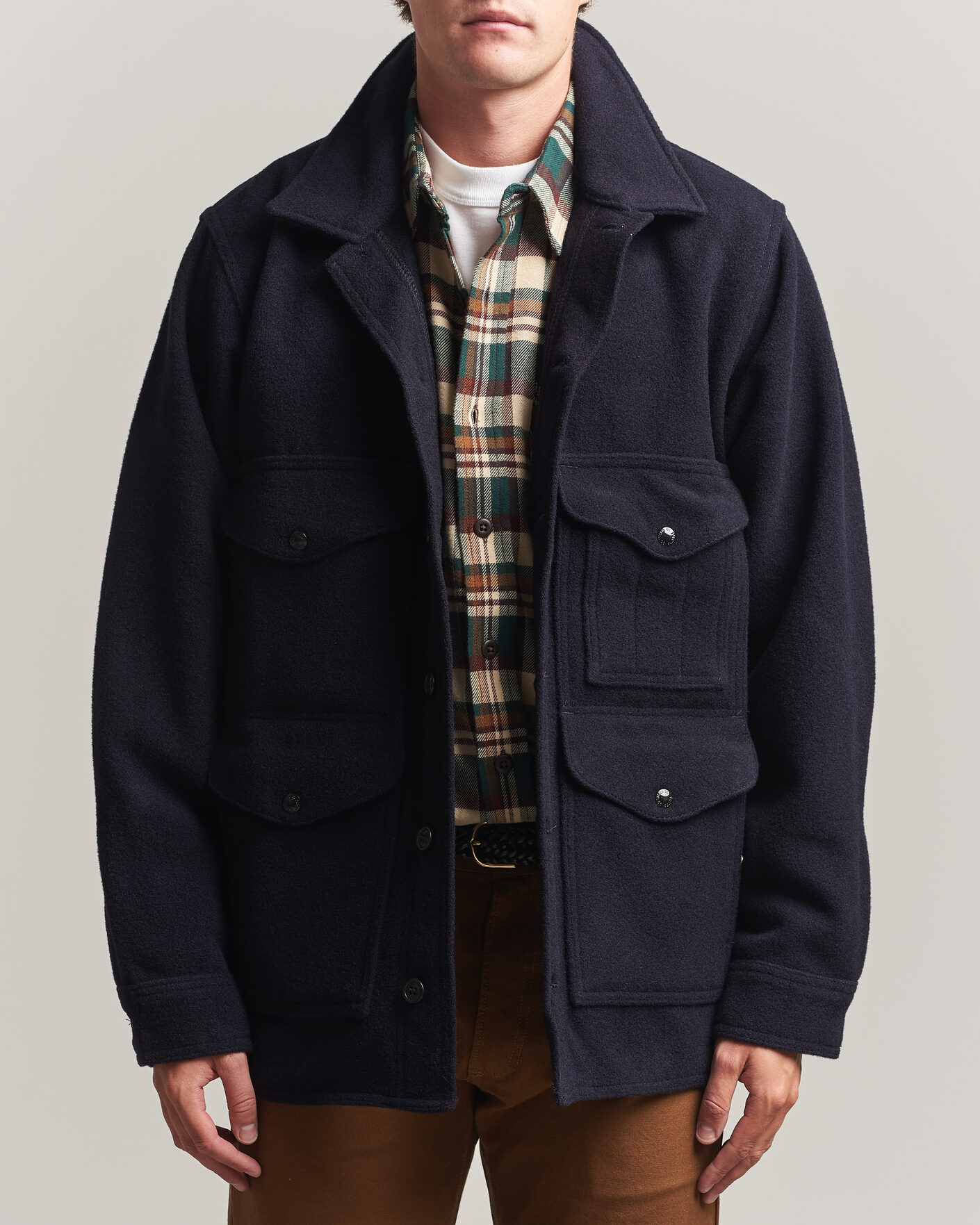 Uomini | Giacche | Filson | Mackinaw Wool Cruiser Dark Navy
