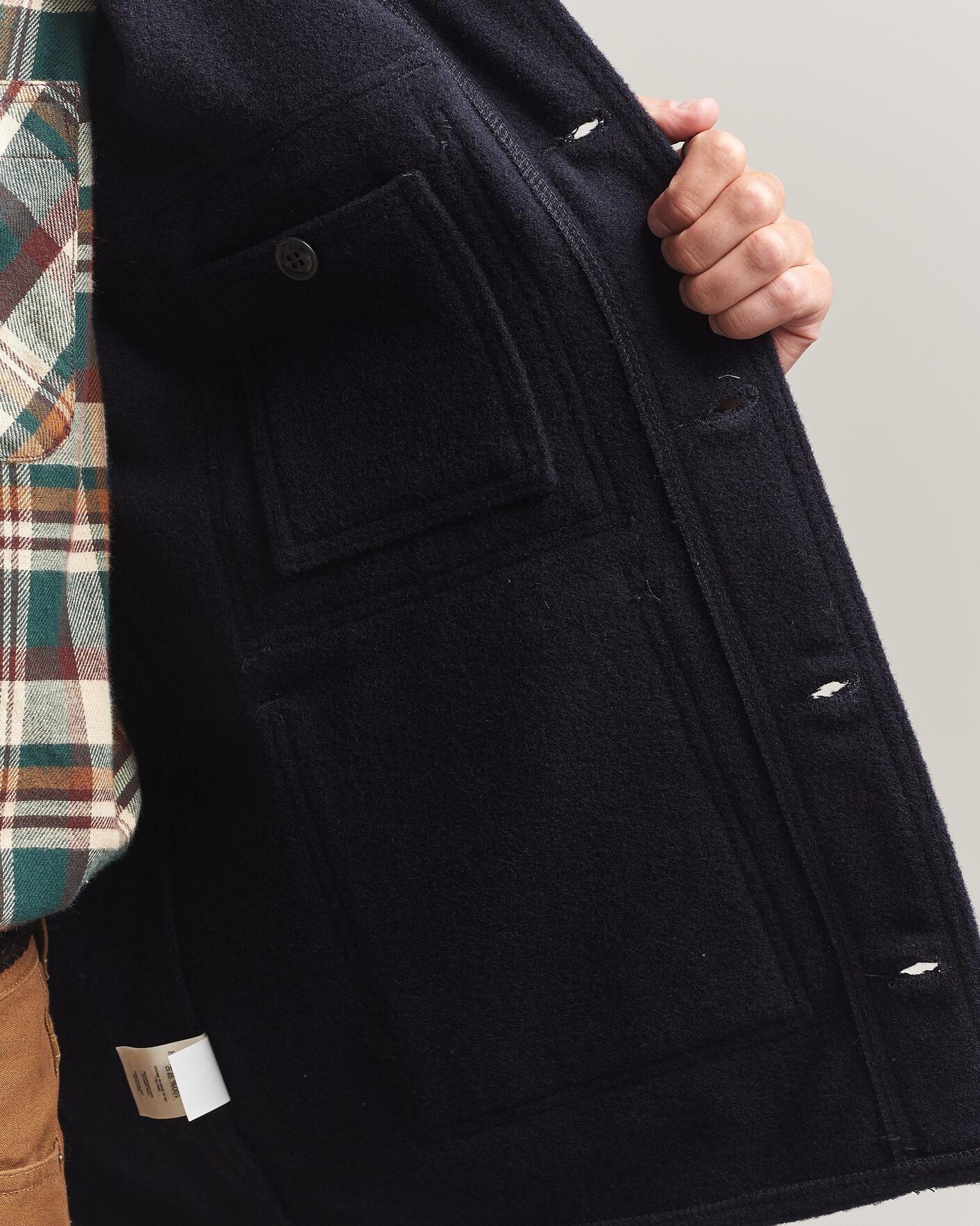 Uomini | Giacche | Filson | Mackinaw Wool Cruiser Dark Navy