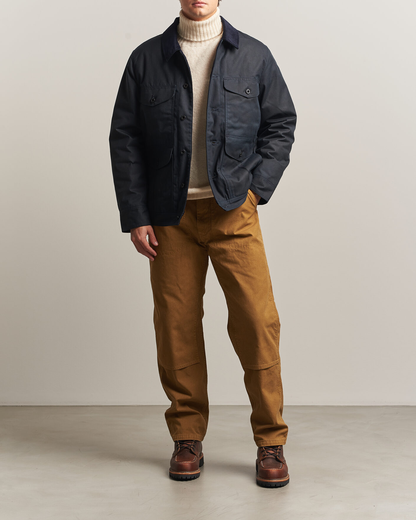 Uomini | Giacche | Filson | Journeyman Cotton Shelter Cloth Jacket Harbor Blue