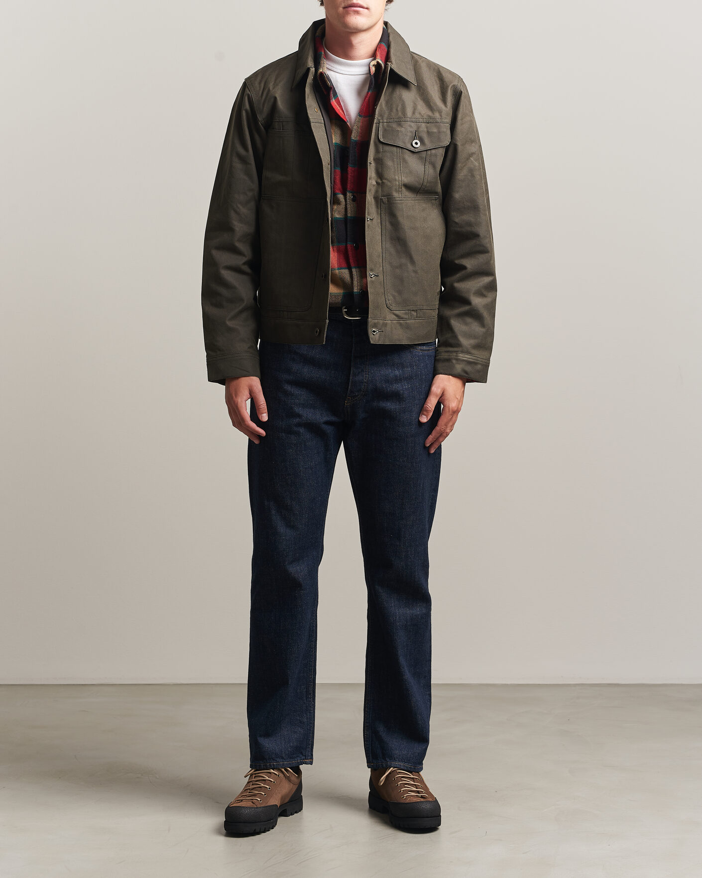 Uomini | Giacche | Filson | Short Lined Tin Cloth Cruiser Beluga