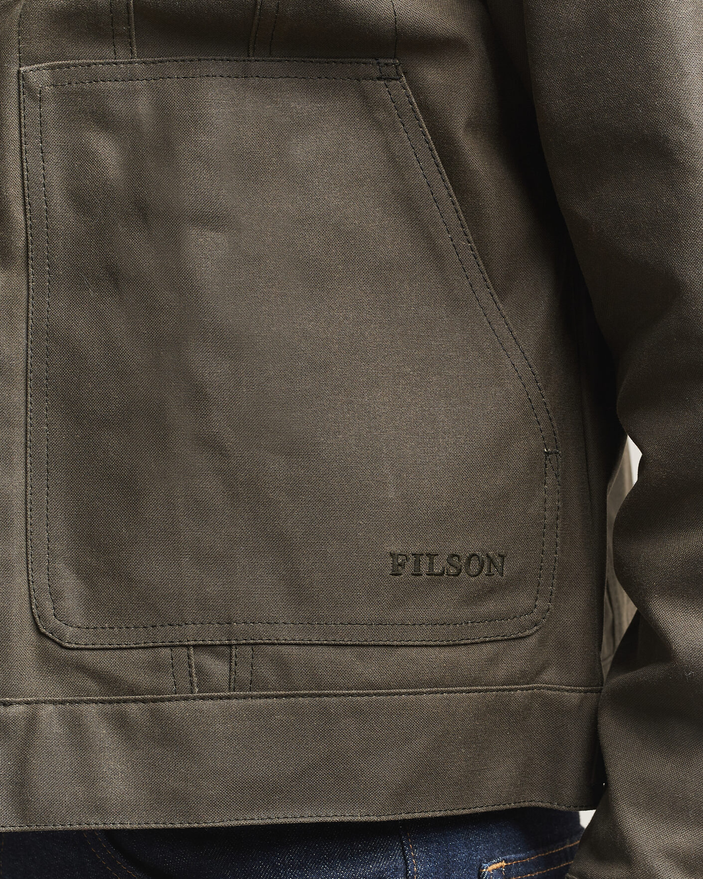 Uomini | Giacche | Filson | Short Lined Tin Cloth Cruiser Beluga