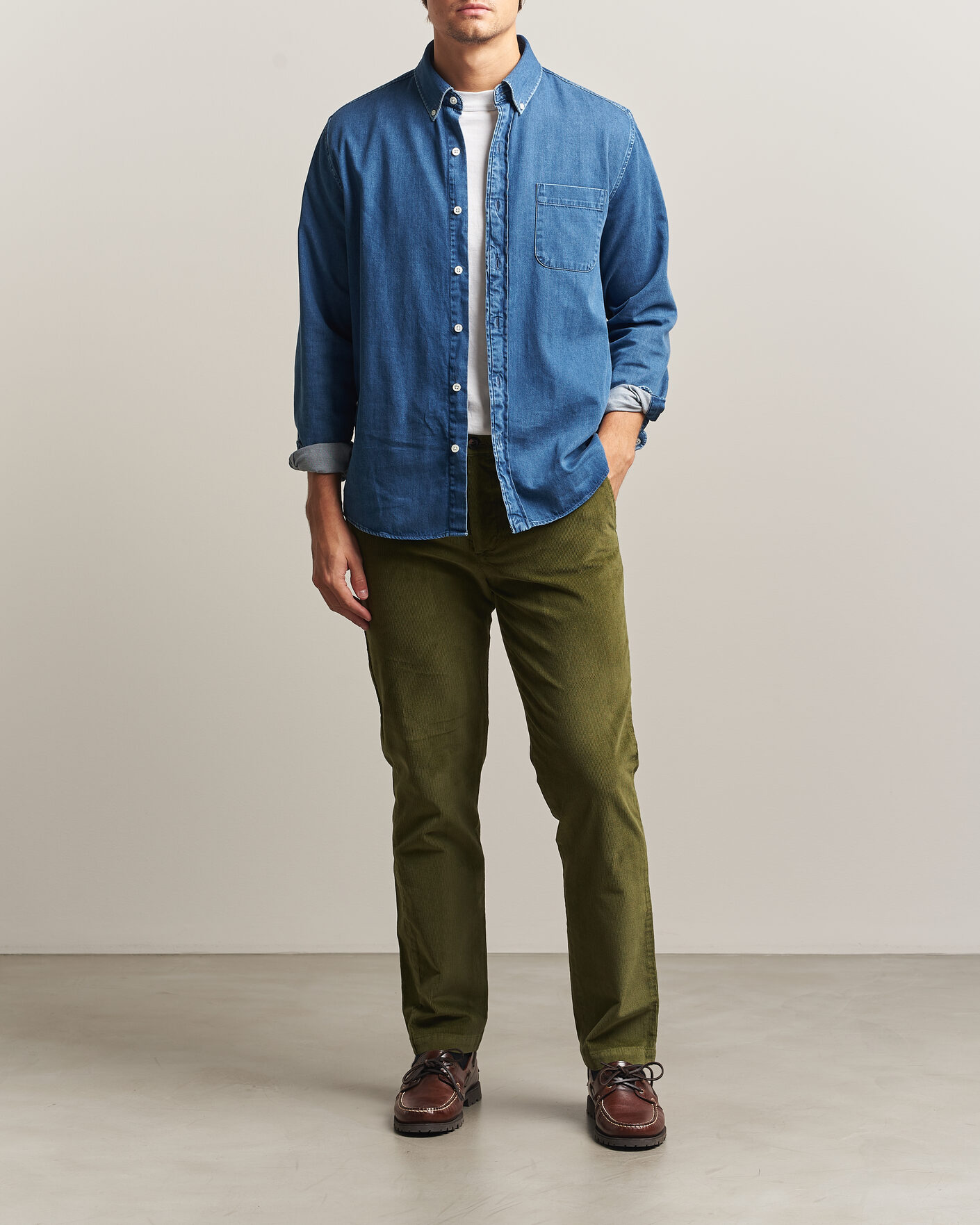 Uomini | Pantaloni | Dockers | Cotton Slim Chino Winter Moss