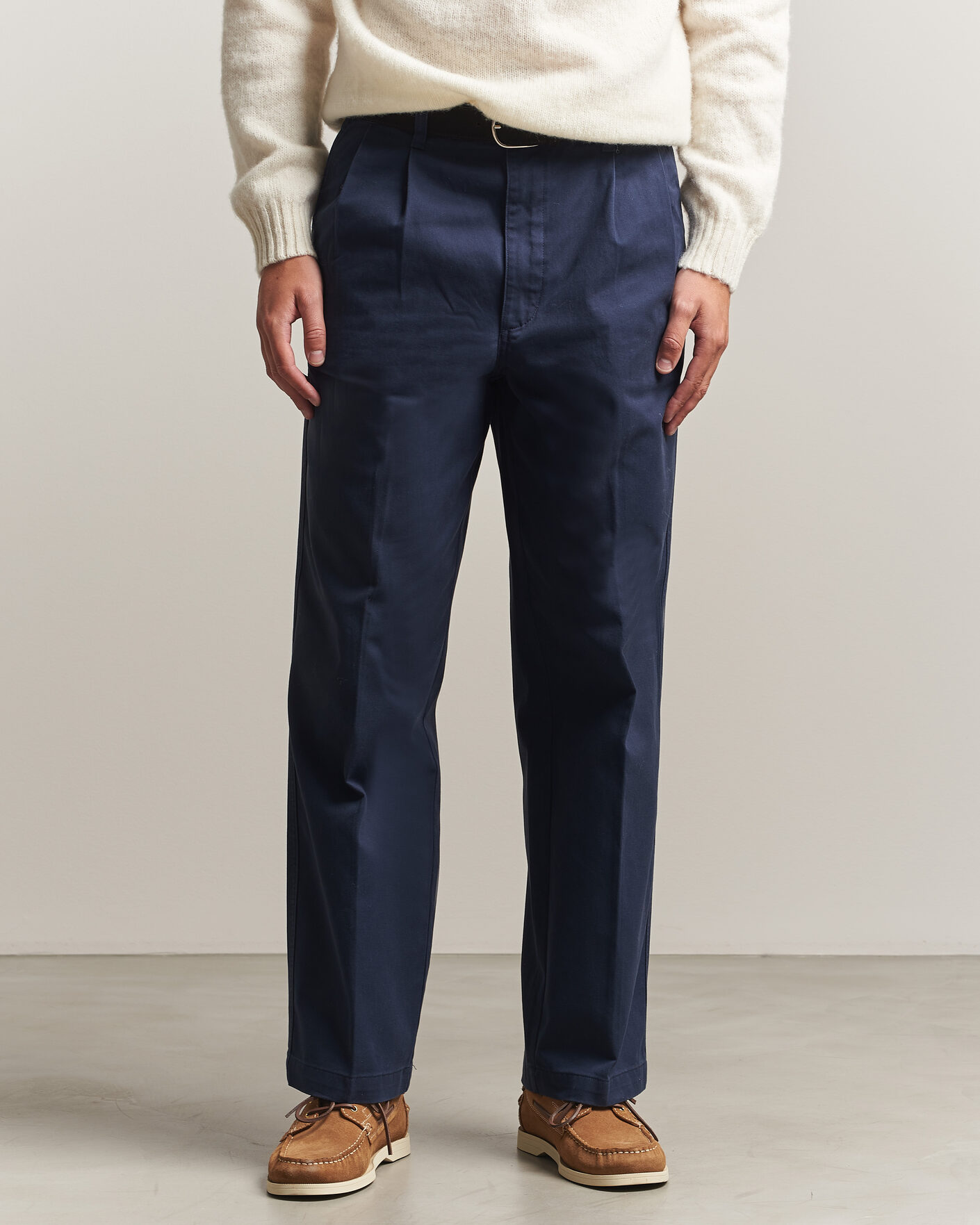 Uomini | Pantaloni | Dockers | Original Pleated Chino Loose Navy
