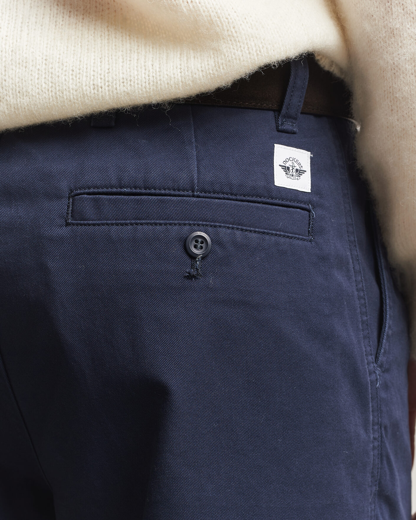 Uomini | Pantaloni | Dockers | Original Pleated Chino Loose Navy