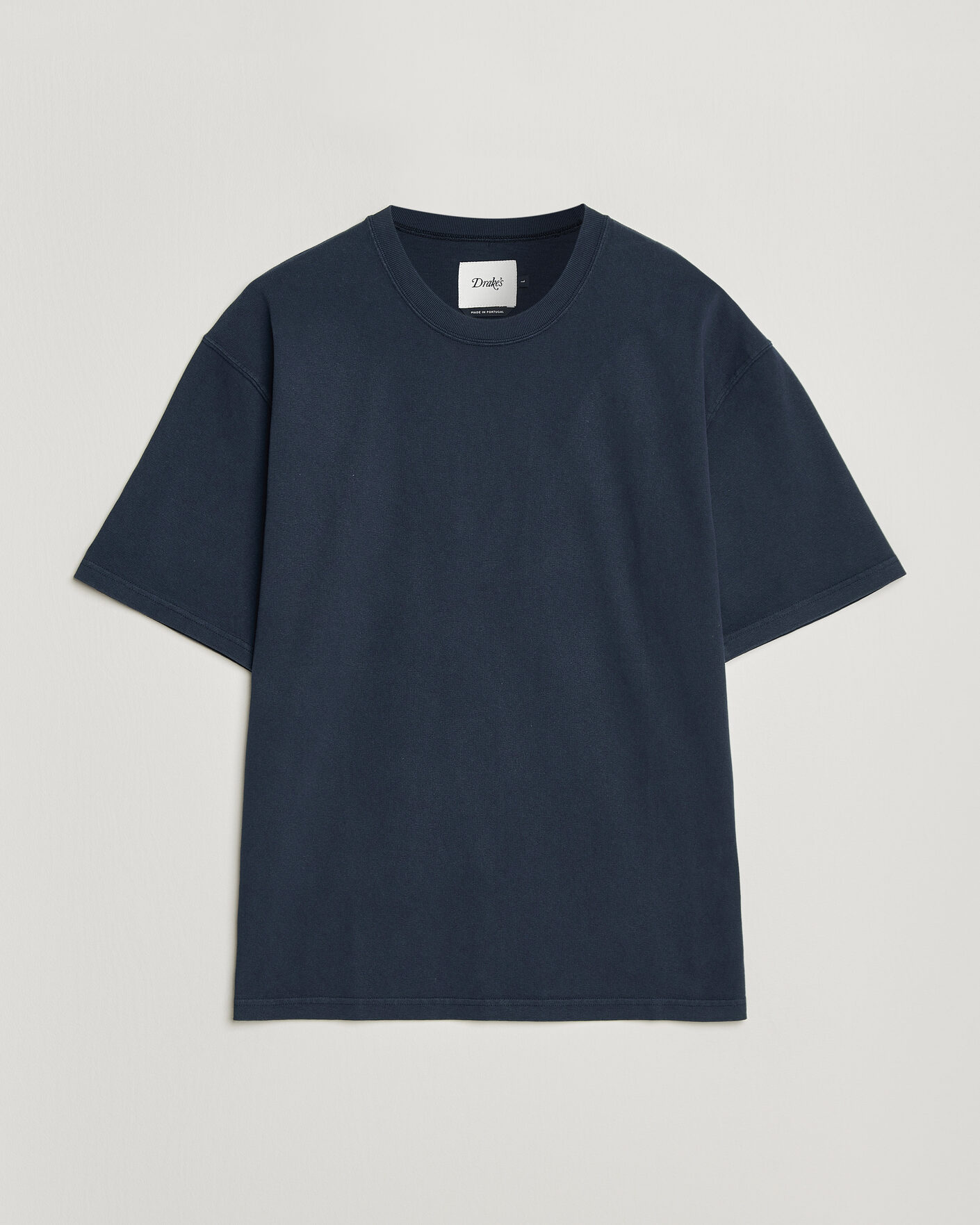 Uomini | T-shirt | Drake's | Short Sleeve Hiking T-Shirt Navy