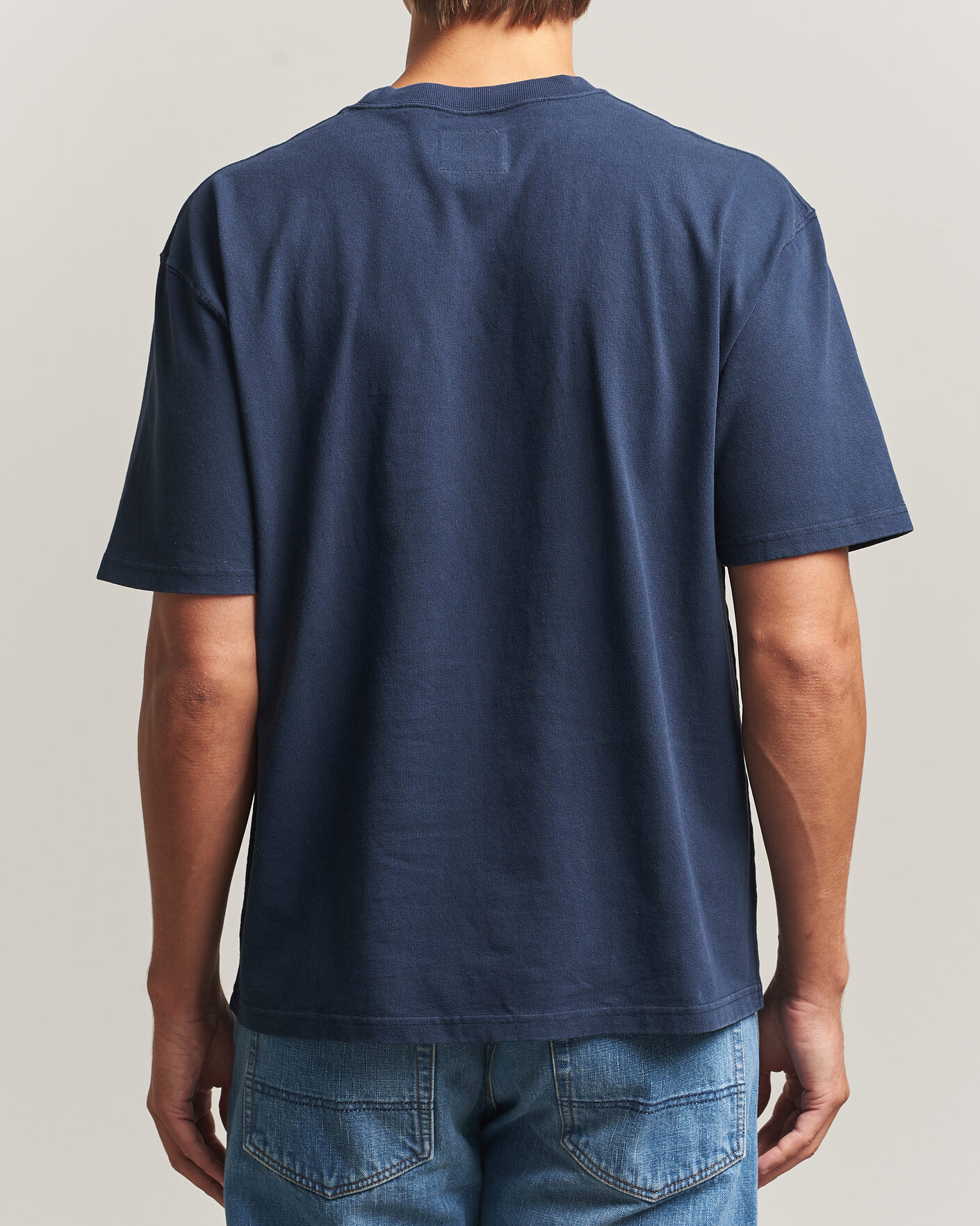 Uomini | T-shirt | Drake's | Short Sleeve Hiking T-Shirt Navy