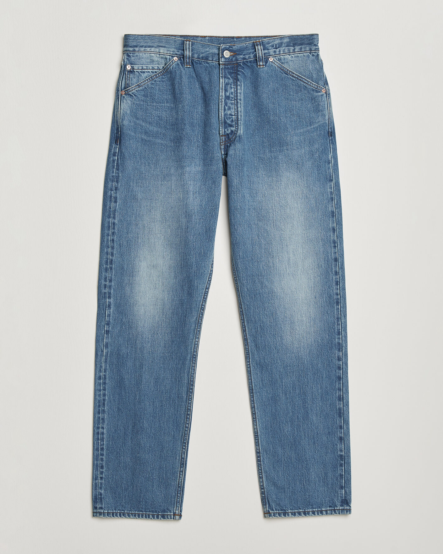 Uomini | Jeans | Drake's | 5-Pocket Japanese Selvedge Denim Stone Wash
