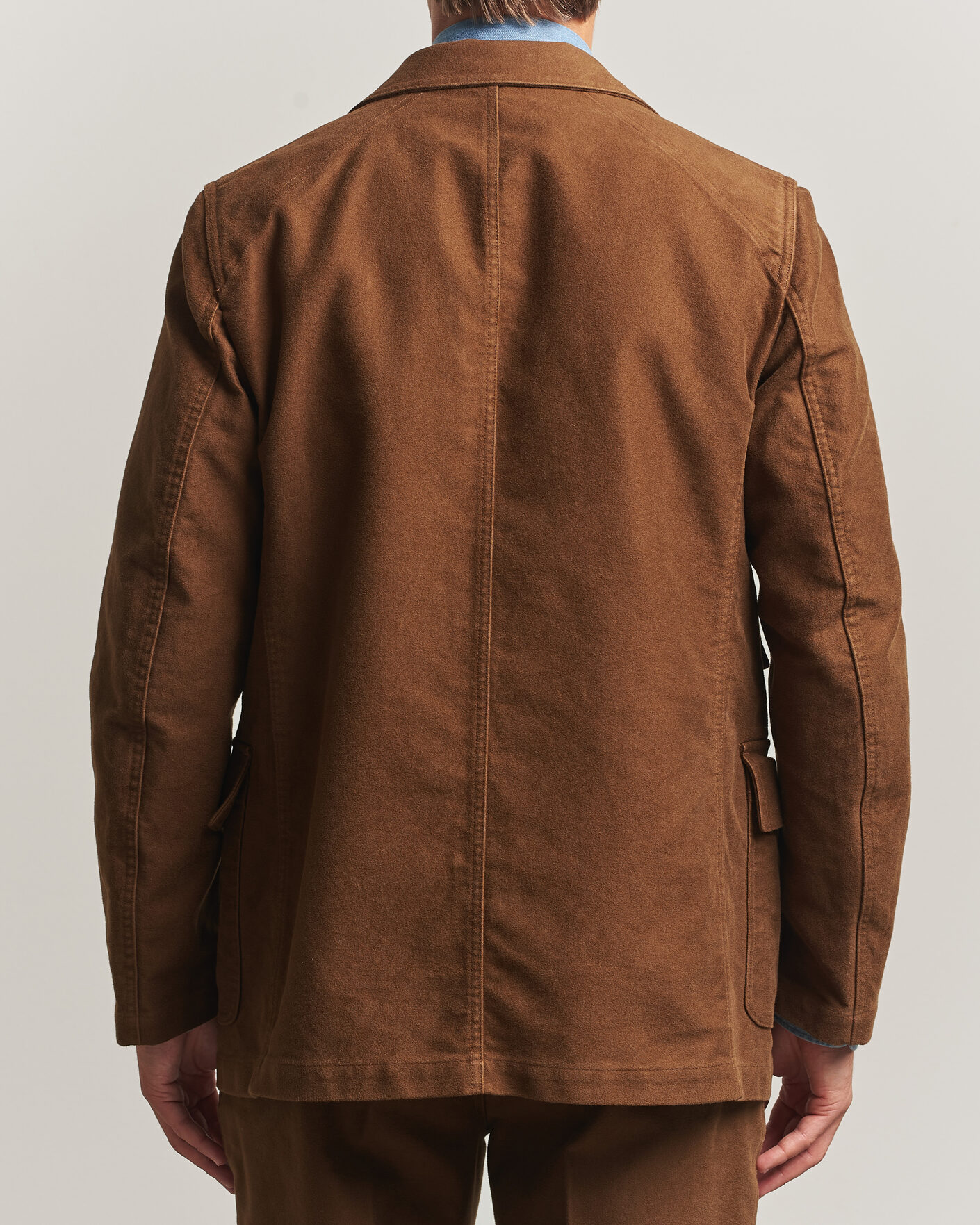 Uomini | Blazers | Drake's | MKIV Japanese Moleskin Games Blazer Brown