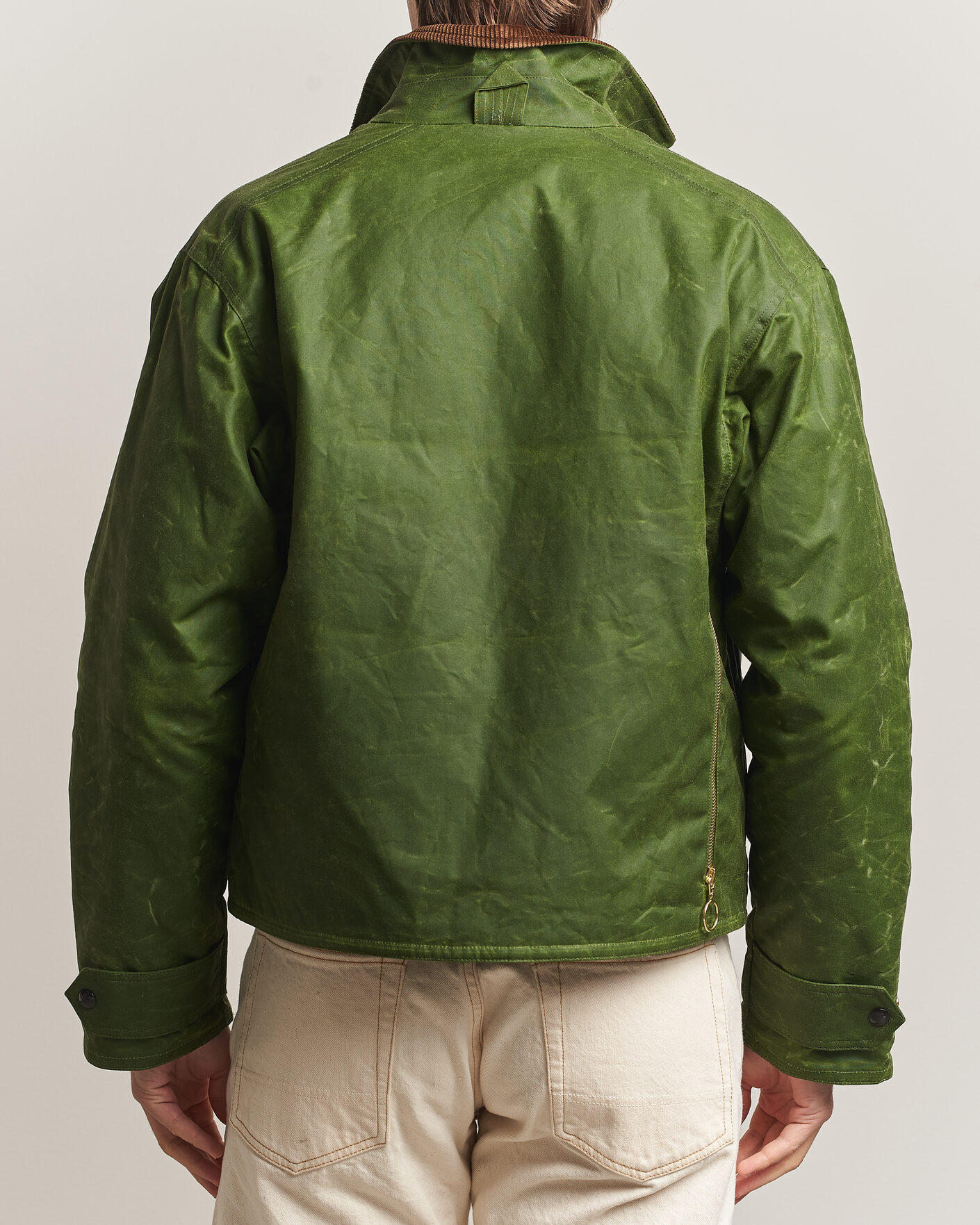 Uomini | Giacche | Drake's | Waxed Wader Jacket Lemongrass